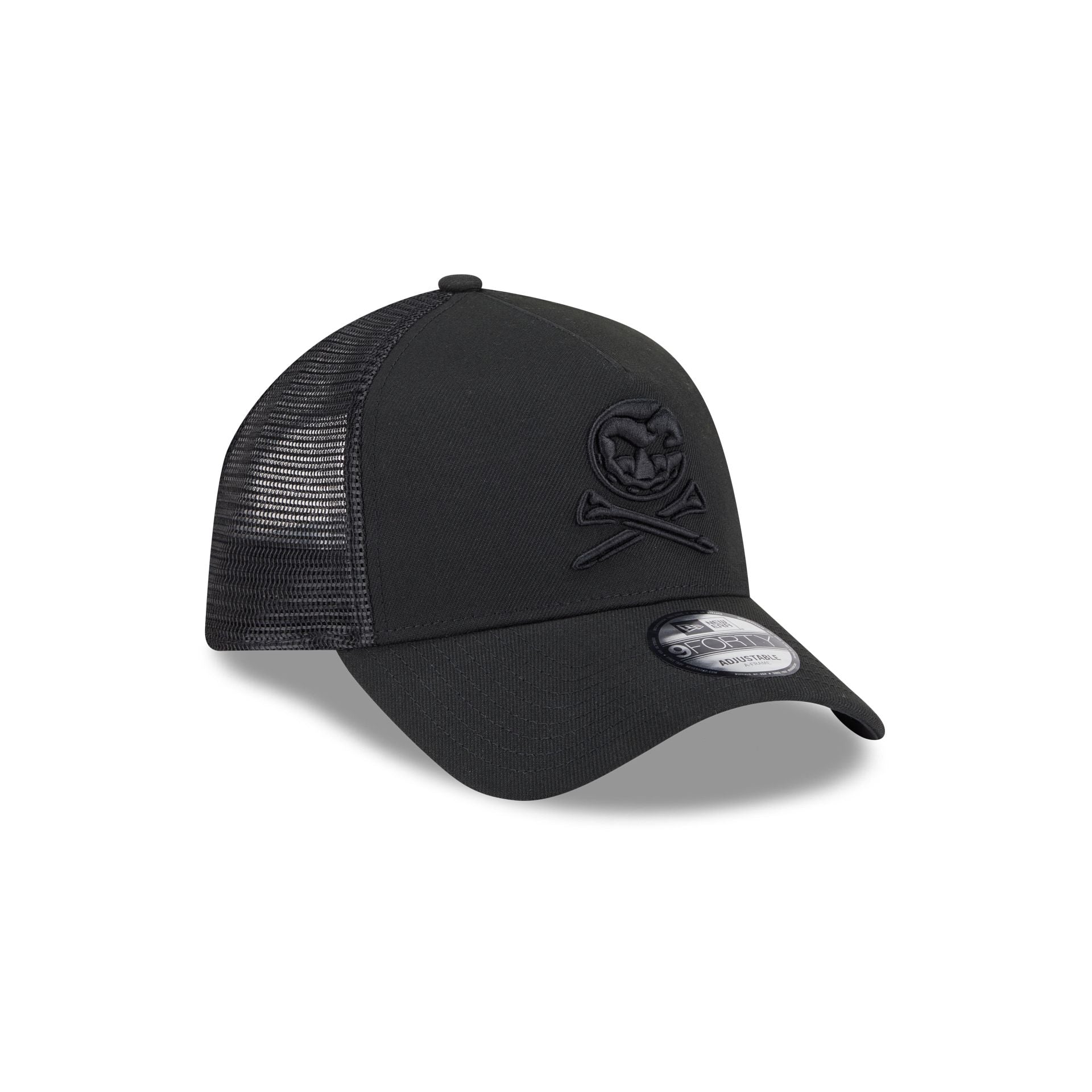New Era All Black 9FORTY A-Frame Trucker