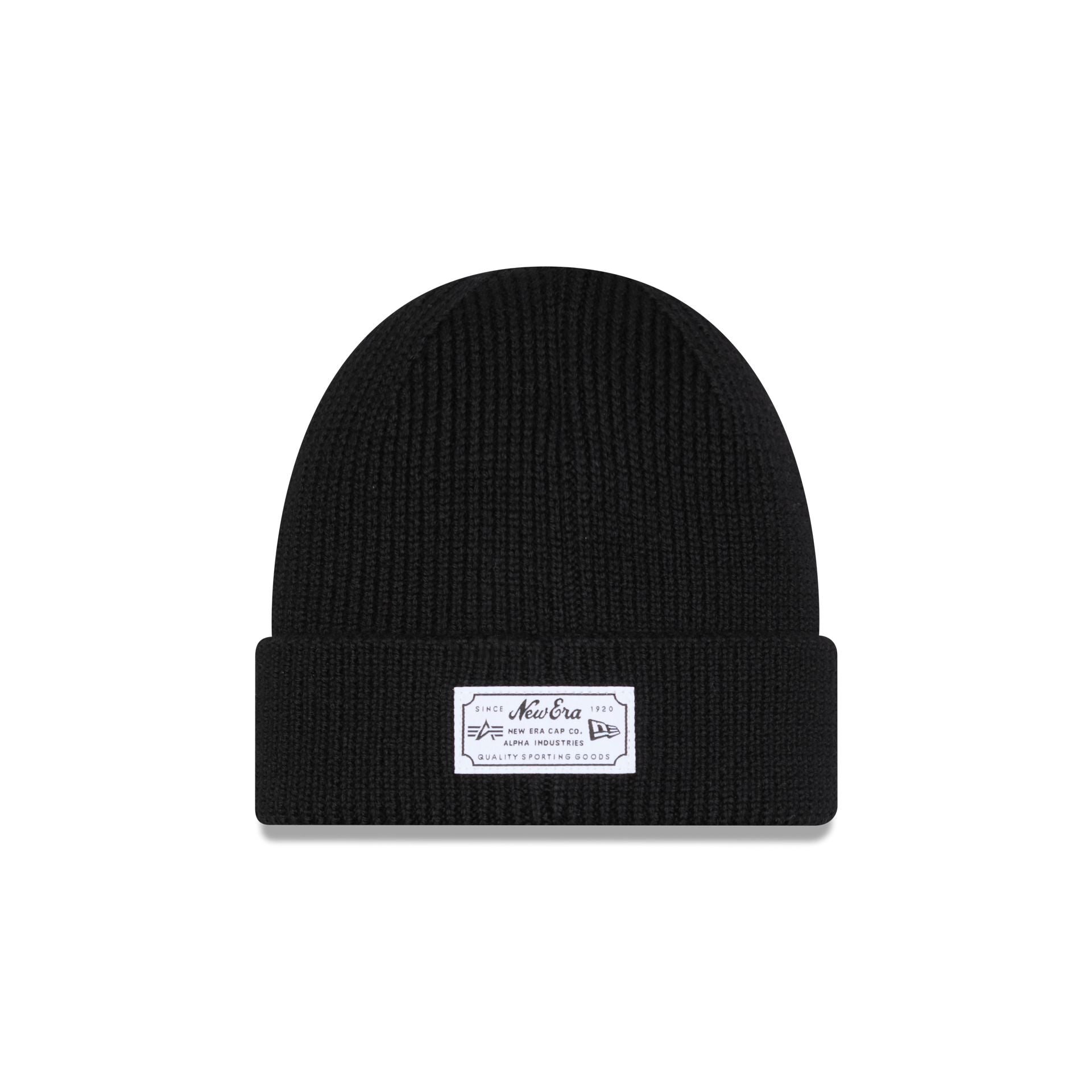 New Era Alpha Industries Black Cuff Knit