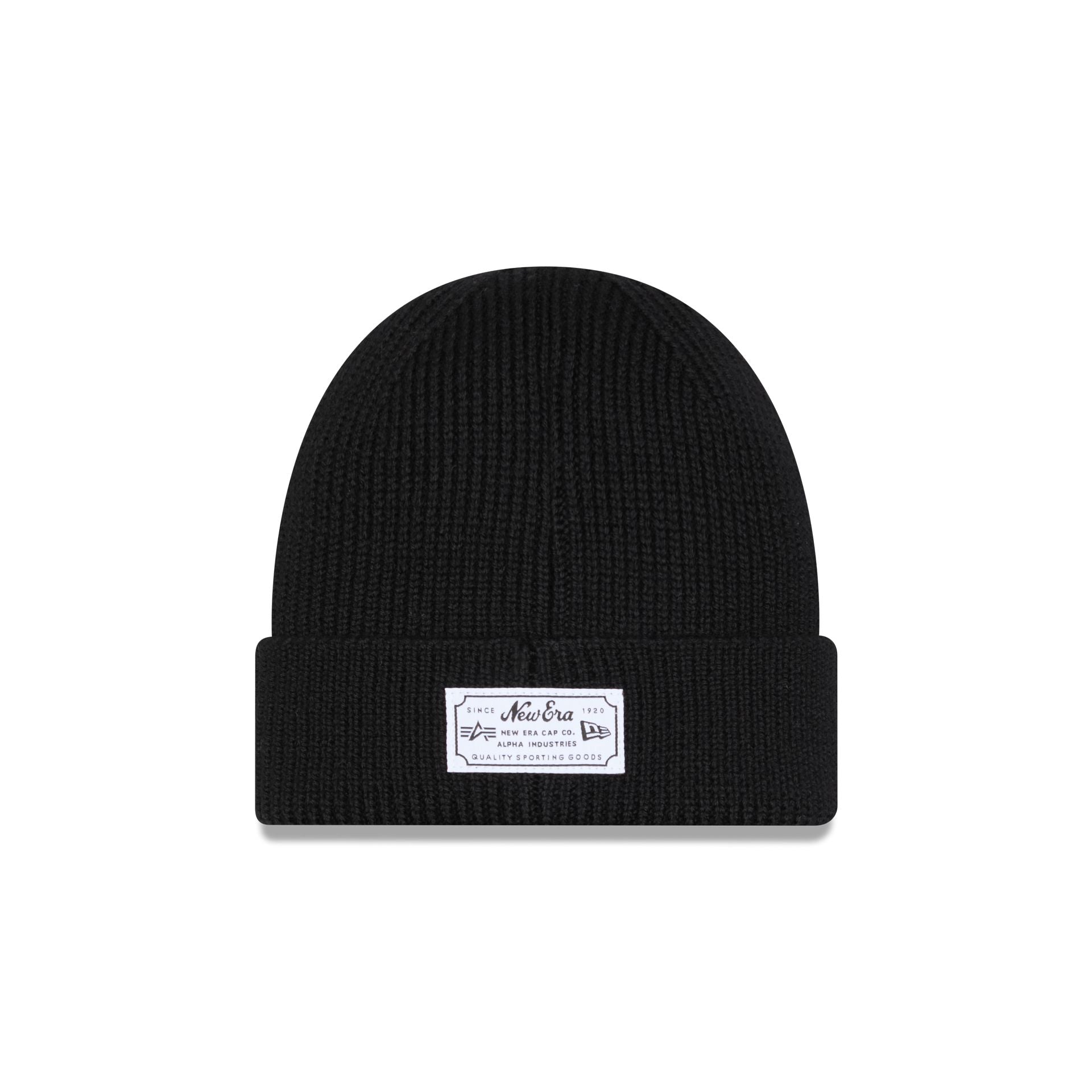 New Era Alpha Industries Black Cuff Knit