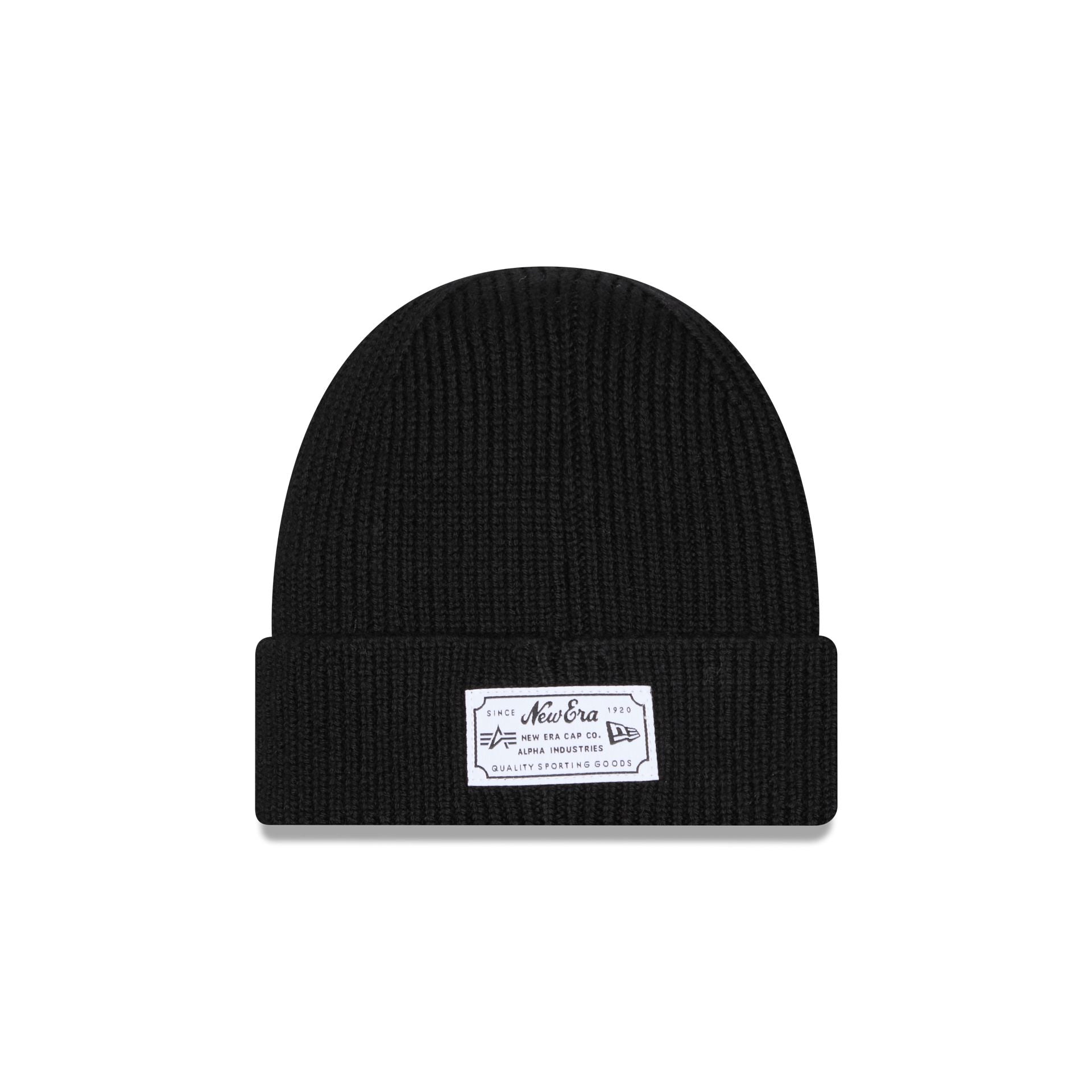 New Era Alpha Industries Black Cuff Knit