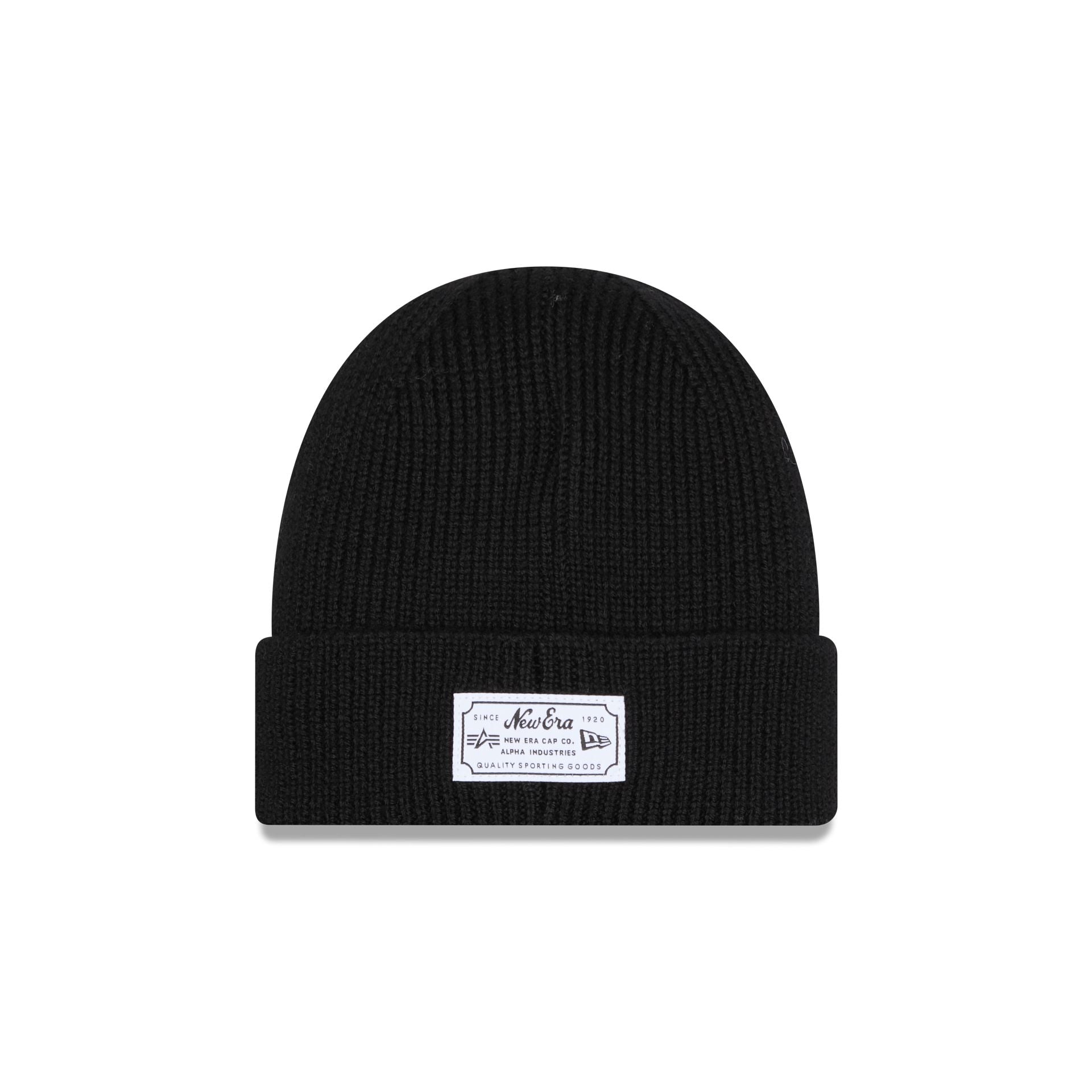 New Era Alpha Industries Black Cuff Knit