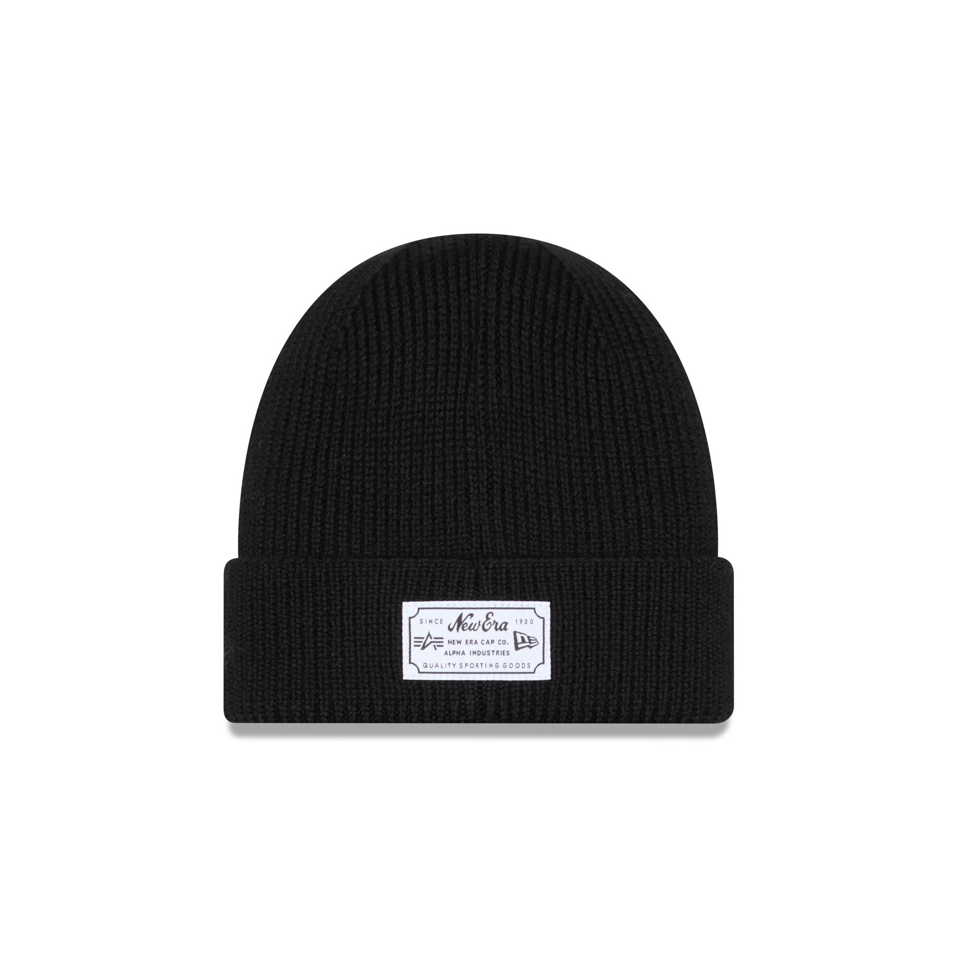 New Era Alpha Industries Black Cuff Knit