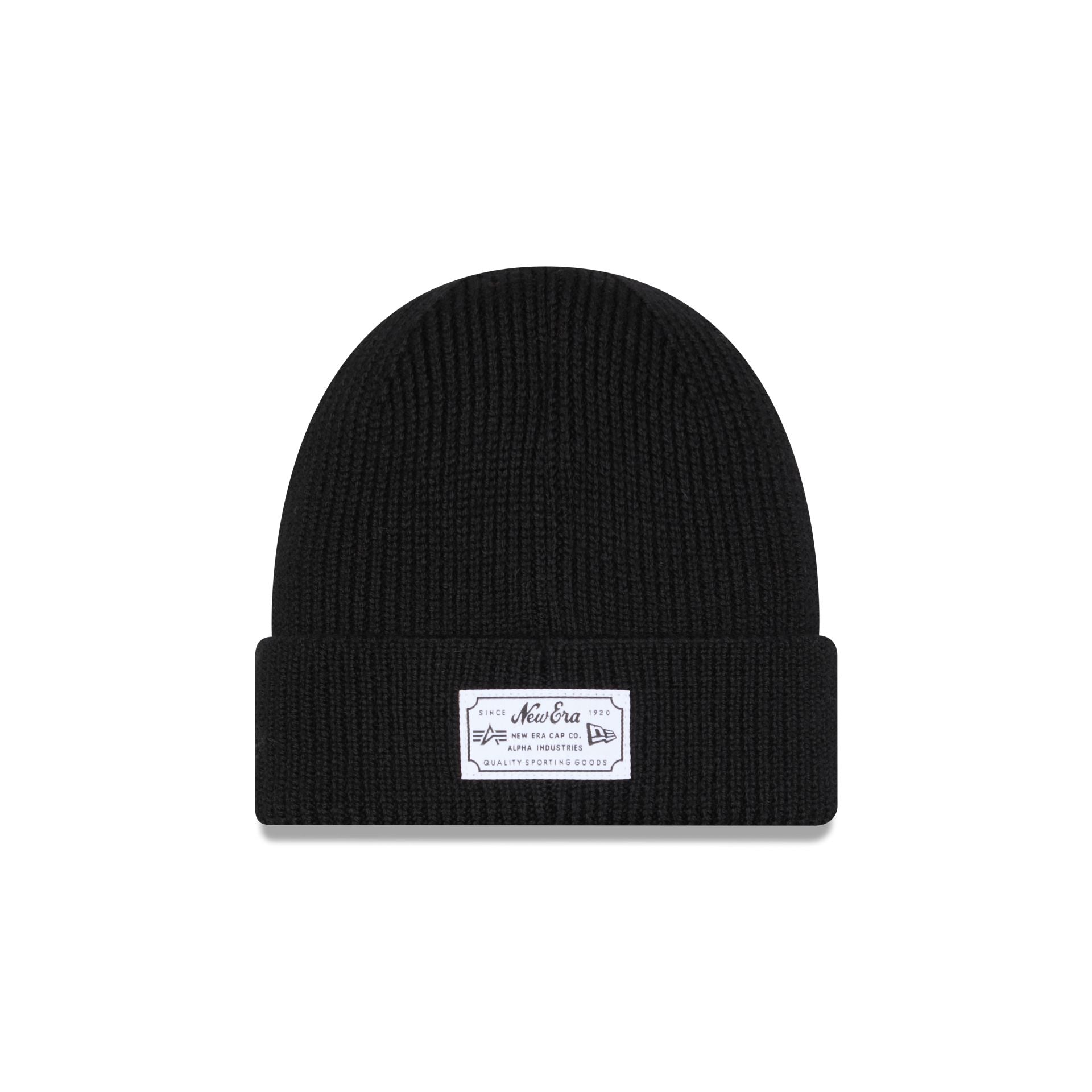 New Era Alpha Industries Black Cuff Knit