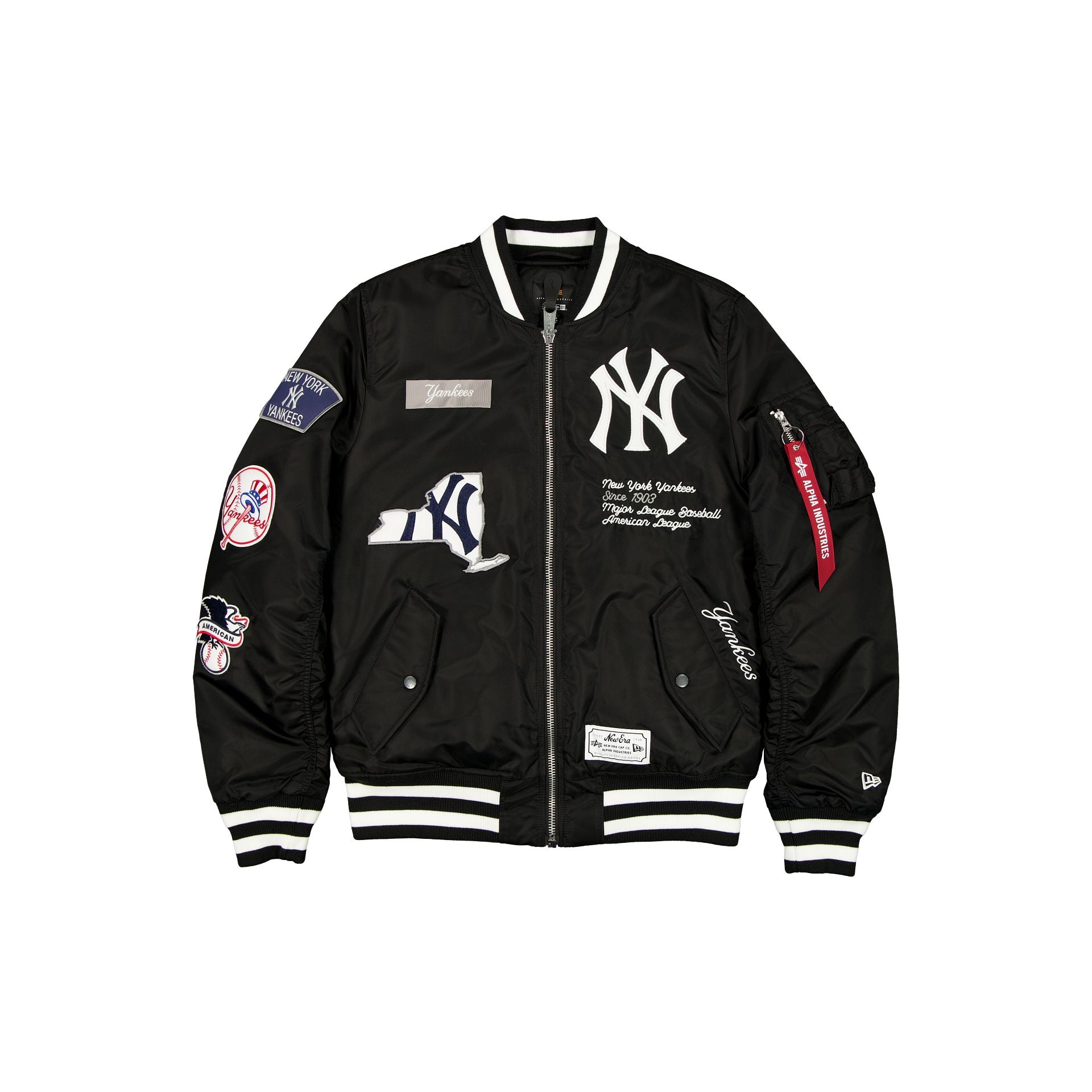 new era Alpha Industries Black MA-1 Bomber Jacket