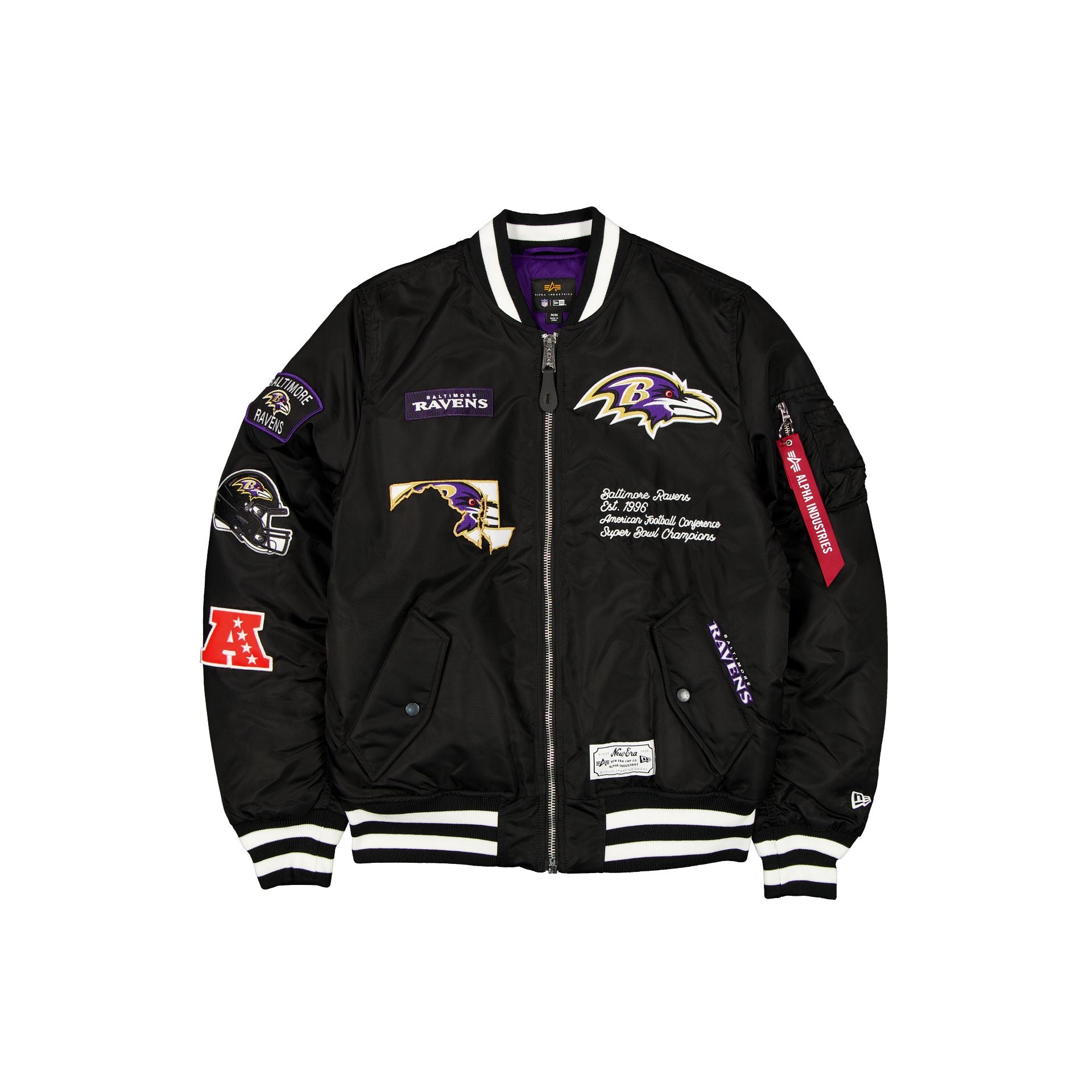 new era Alpha Industries Black MA-1 Bomber Jacket