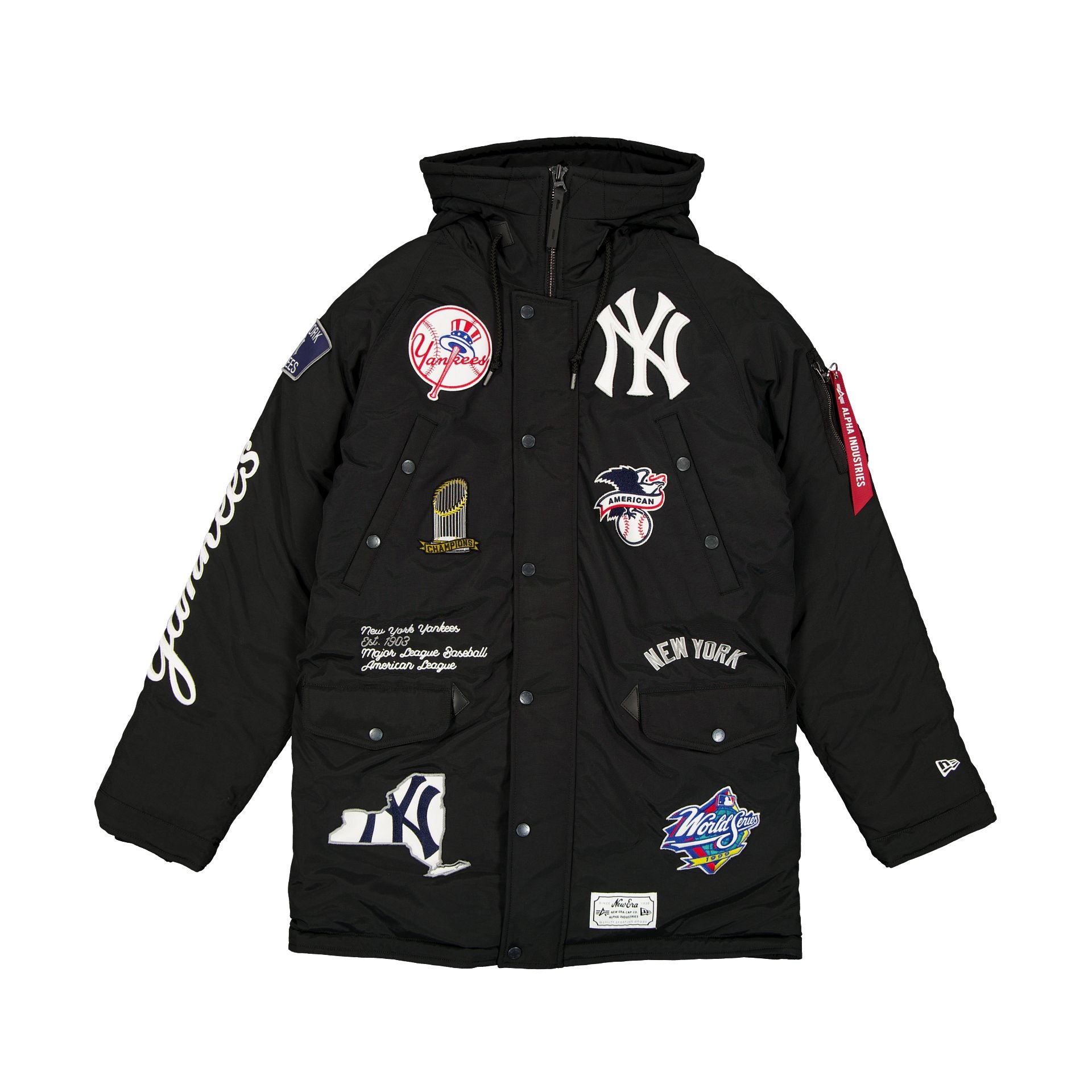 new era Alpha Industries Black N-3B Parka Jacket