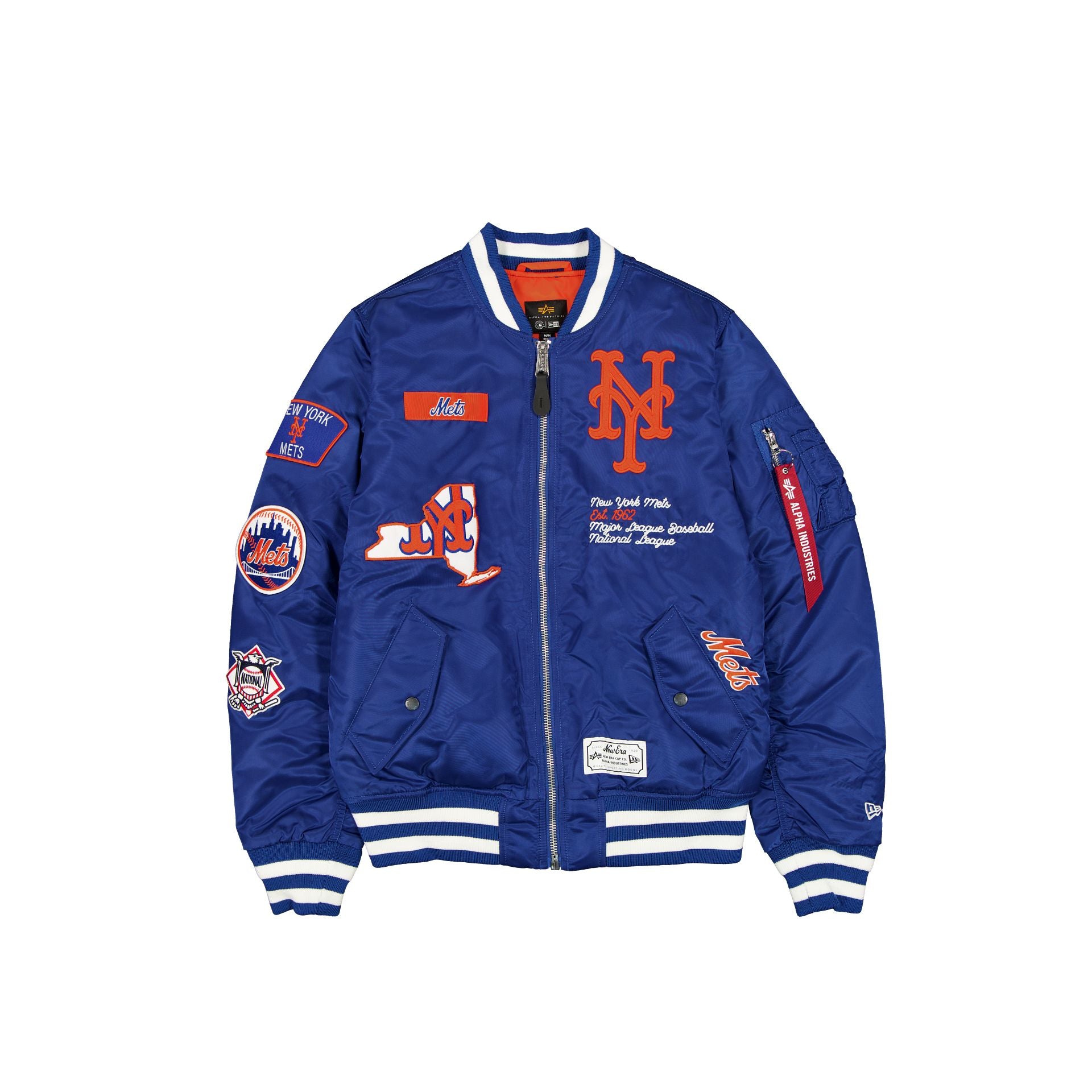 new era Alpha Industries Blue MA-1 Bomber Jacket