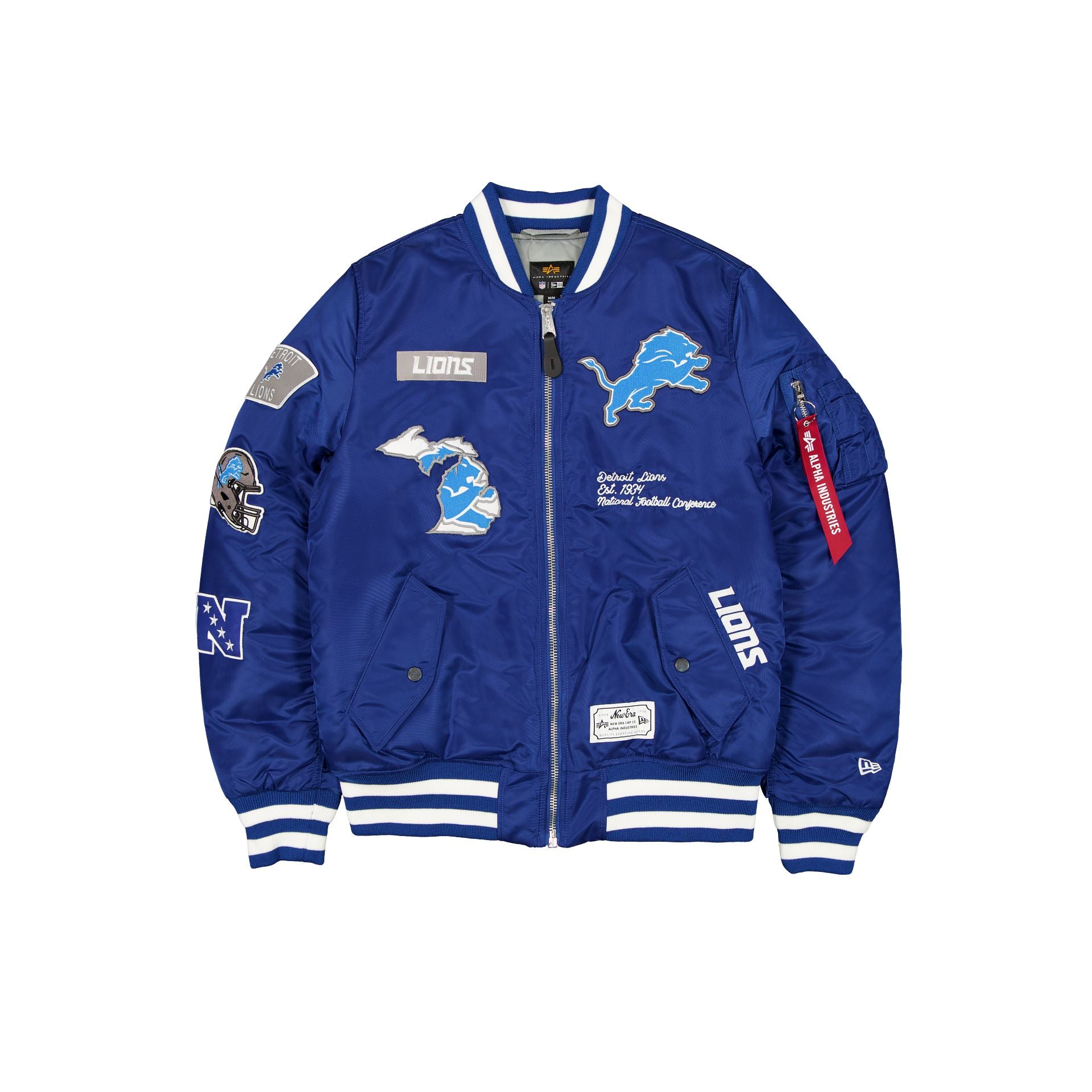 new era Alpha Industries Blue MA-1 Bomber Jacket