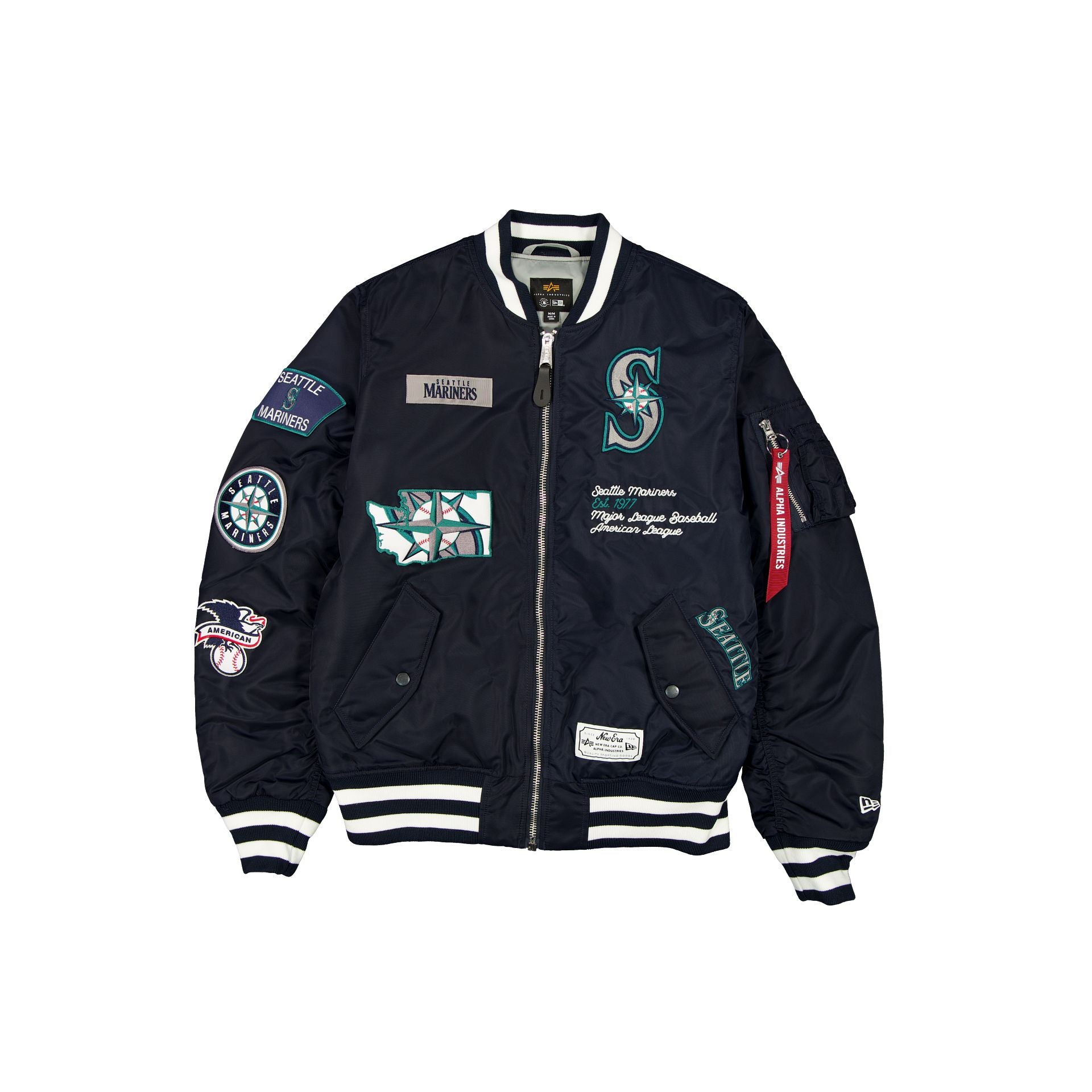 new era Alpha Industries Navy MA-1 Bomber Jacket