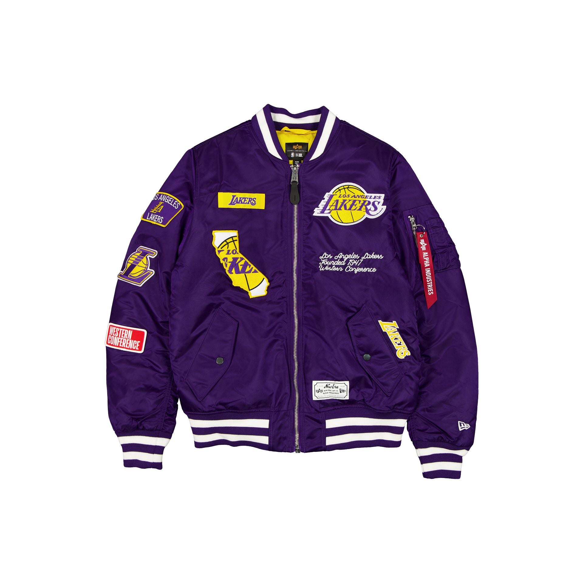 new era Alpha Industries Purple MA-1 Bomber Jacket