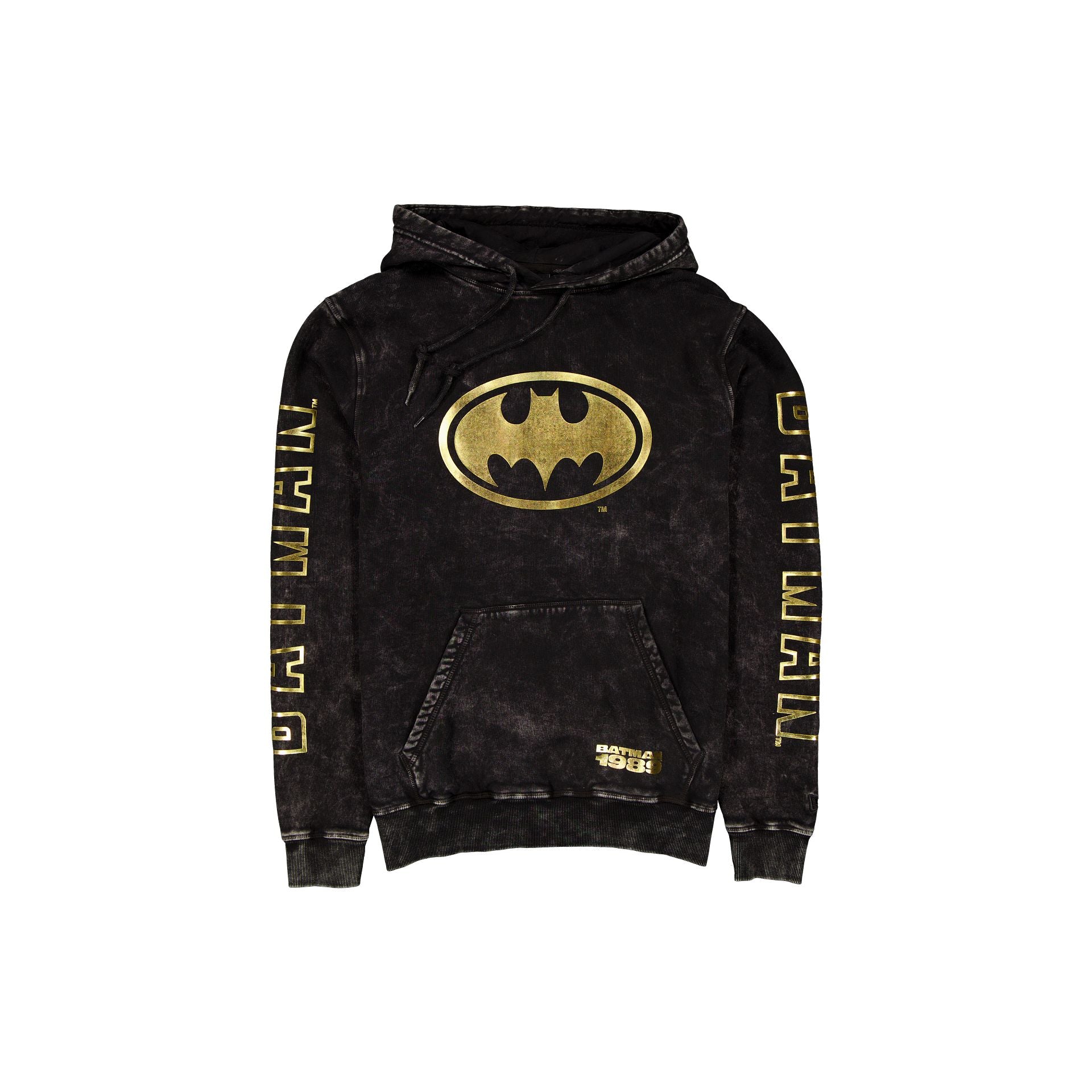 new era Batman Acid Washed Hoodie