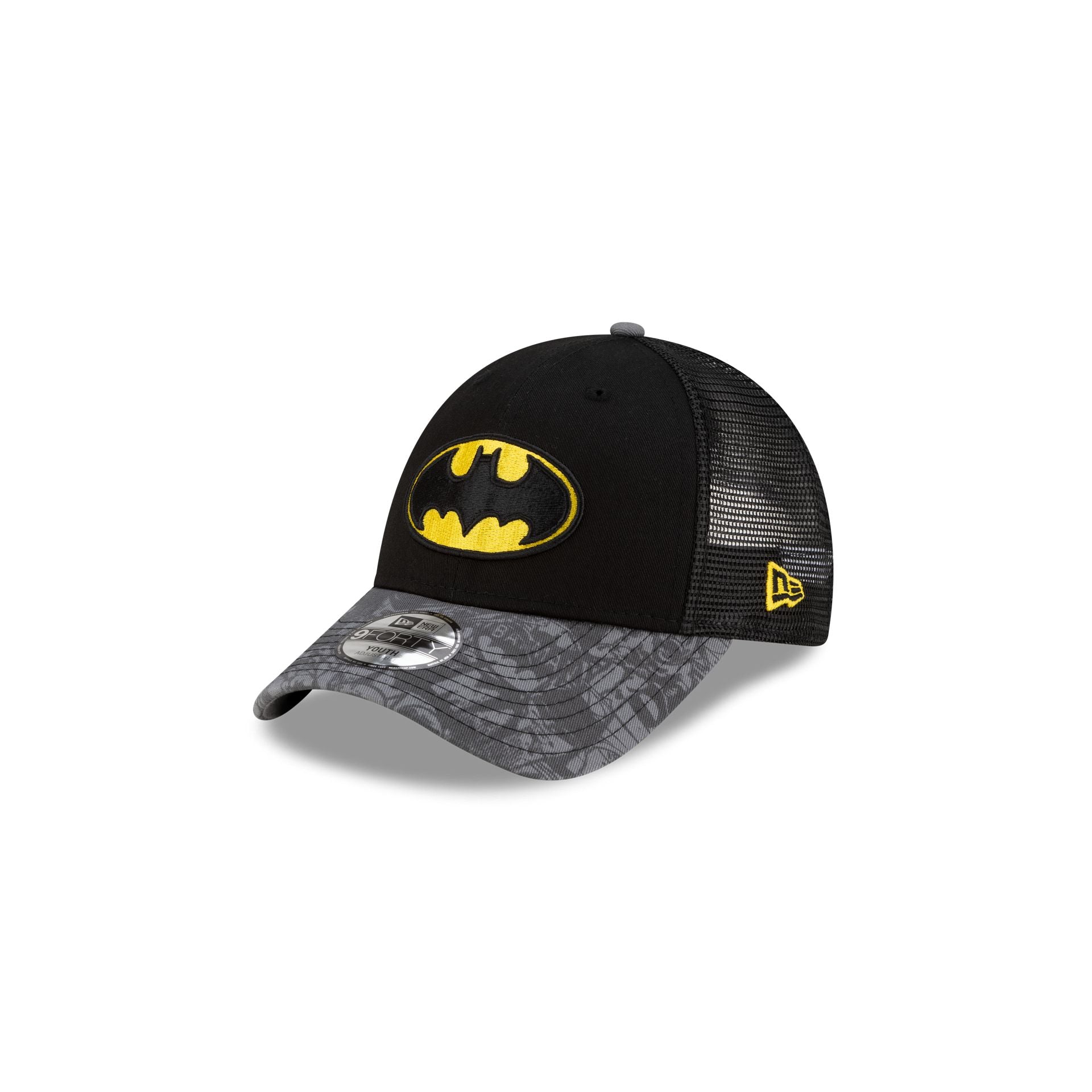 new era Batman Kids Black 9FORTY Trucker