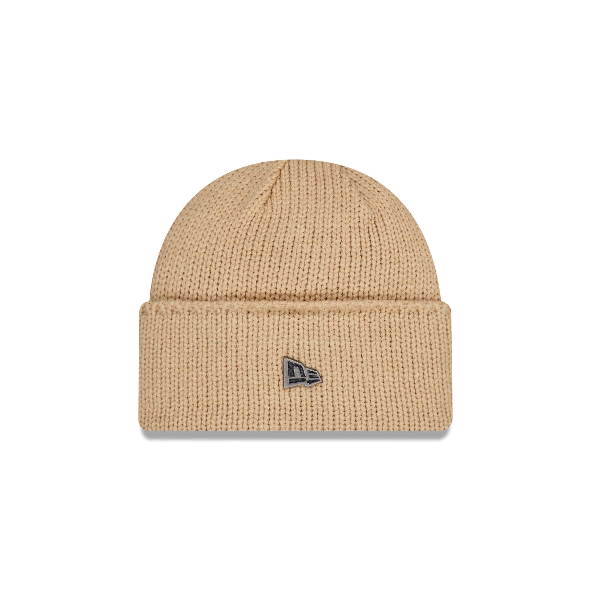 new era Beige Wide Cuff Knit Beanie