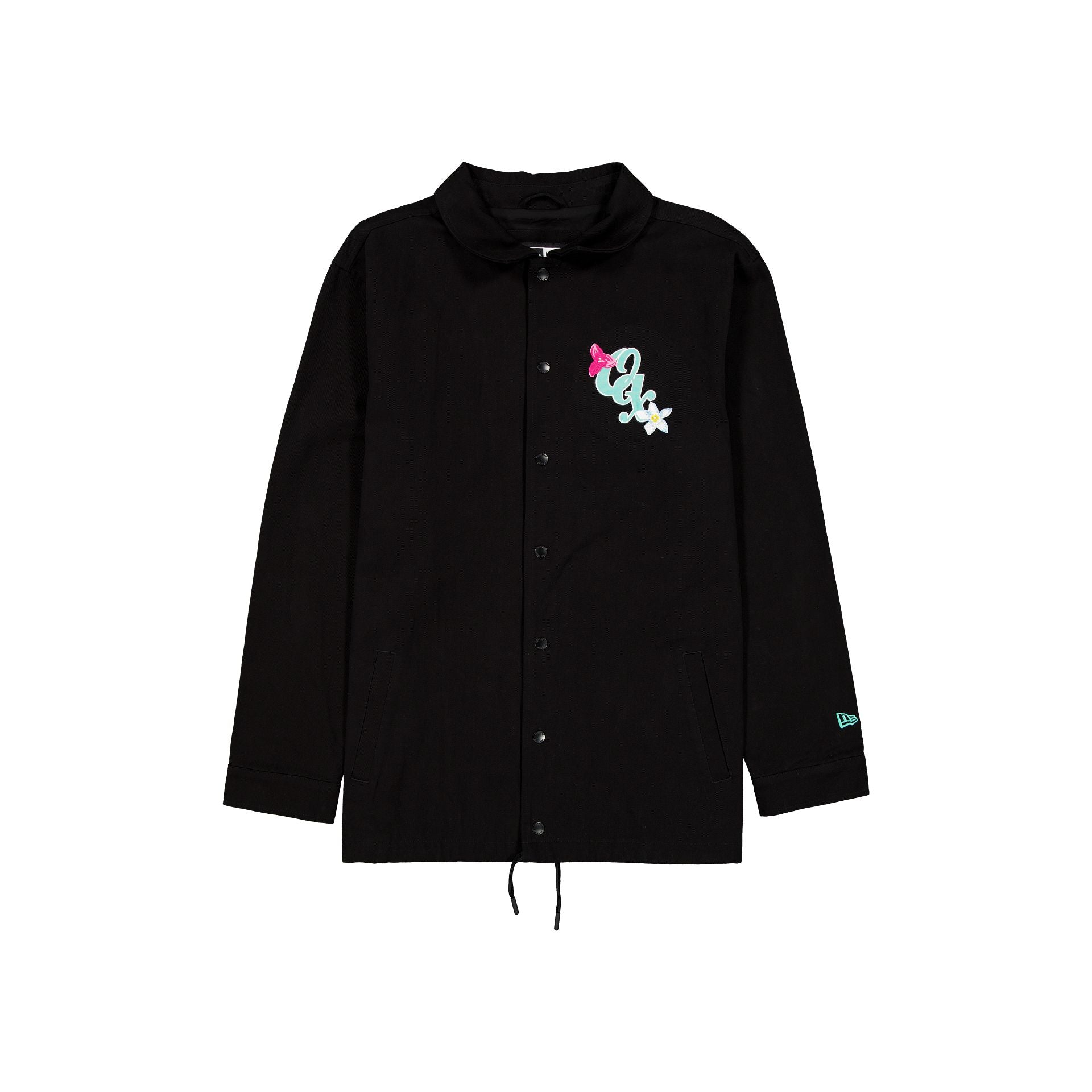 new era Black Floral Jacket
