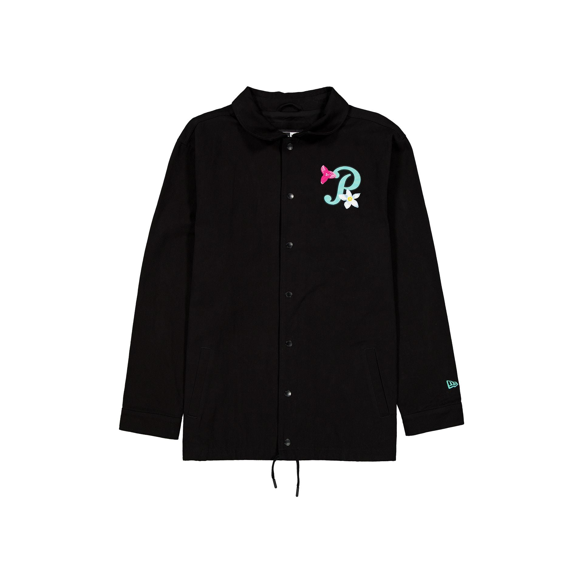 new era Black Floral Jacket