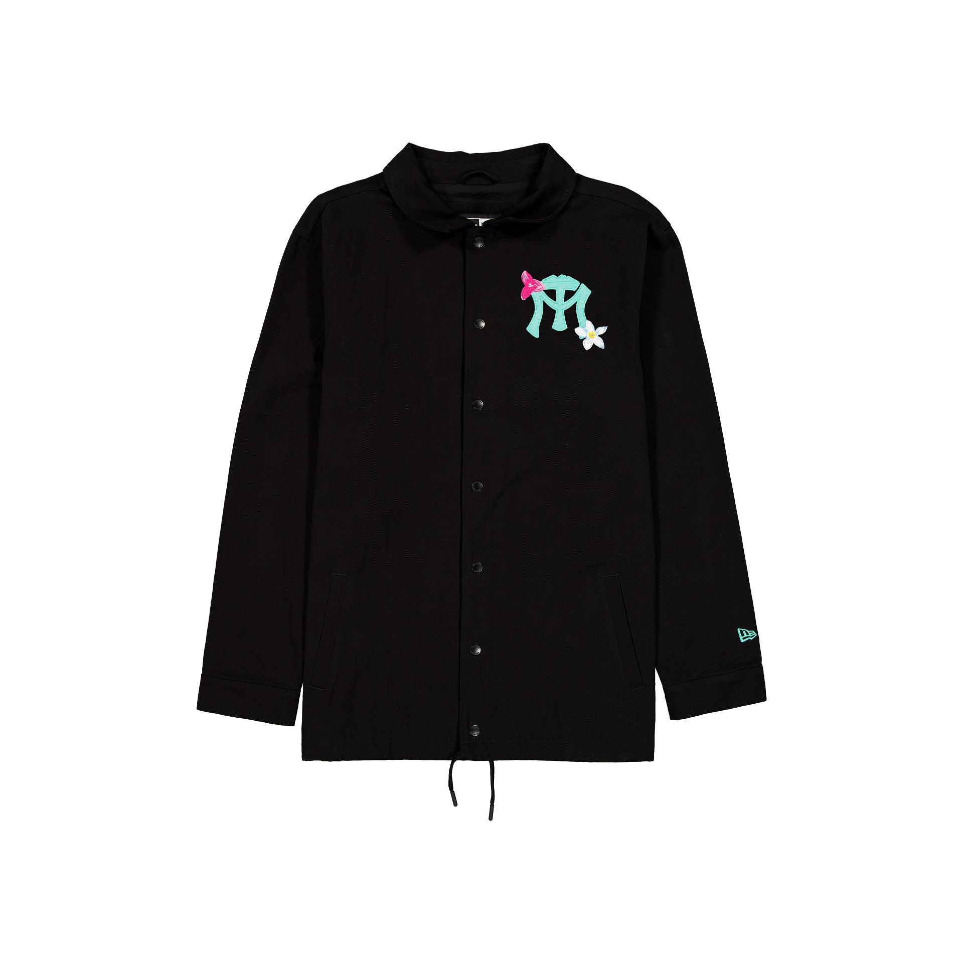 new era Black Floral Jacket