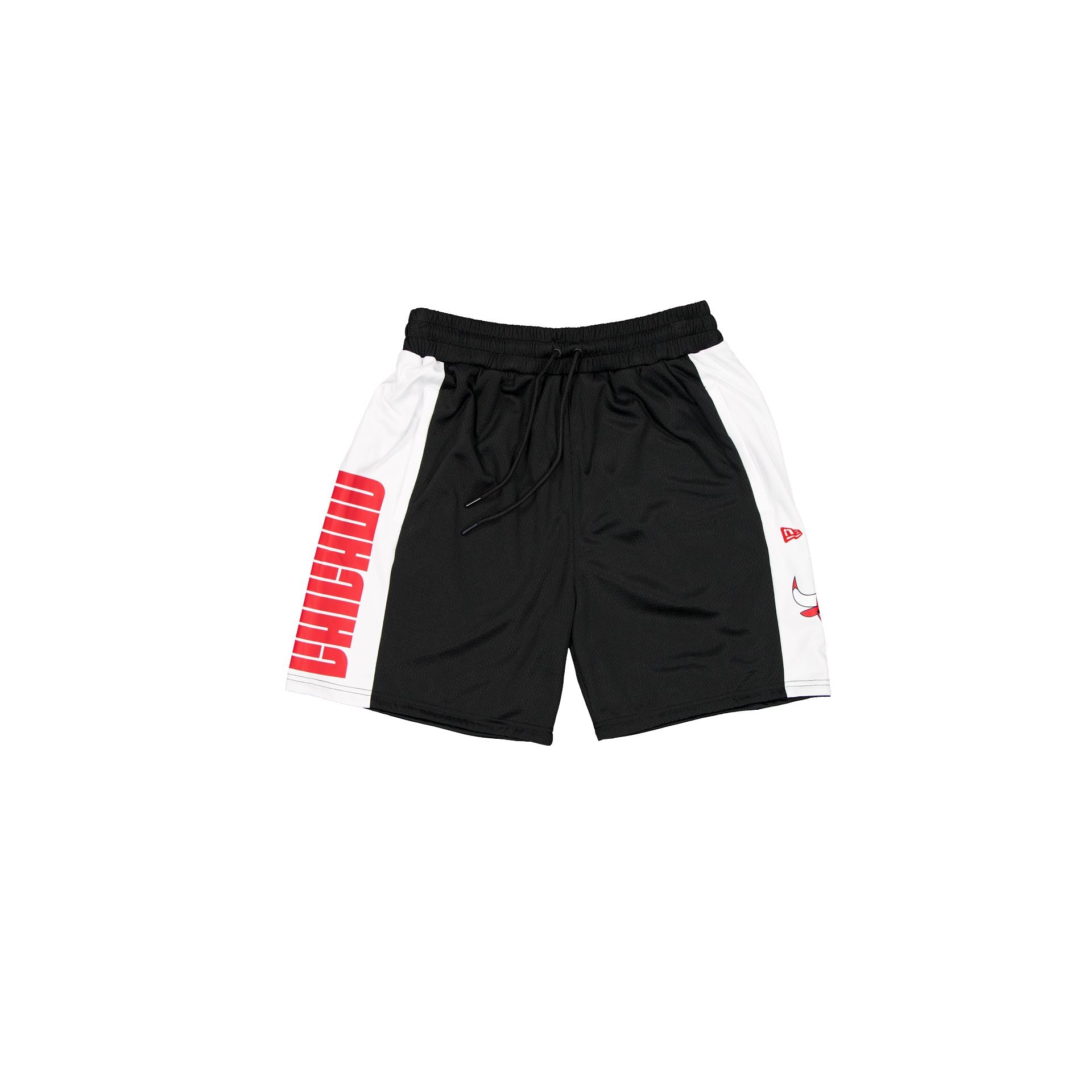 new era Black Graphic Mesh Shorts