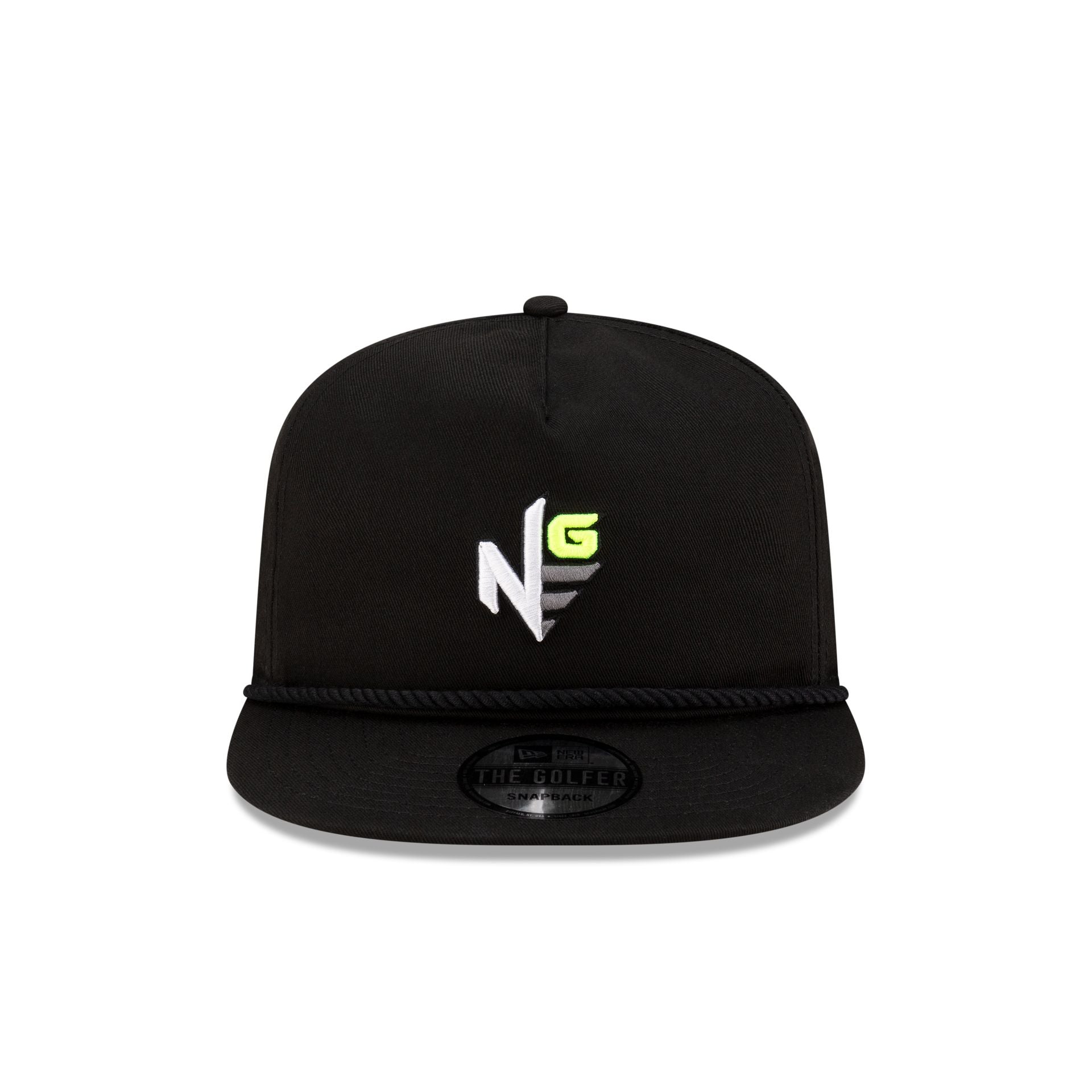 New Era Black Logo Golfer