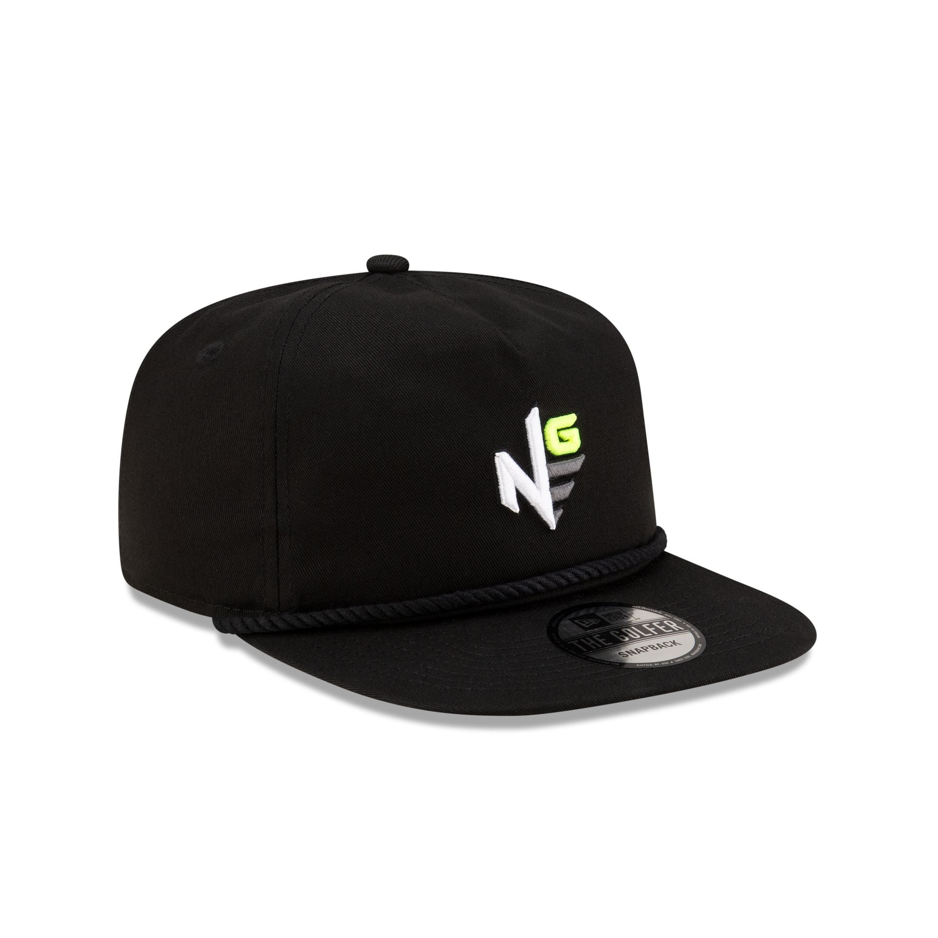 New Era Black Logo Golfer
