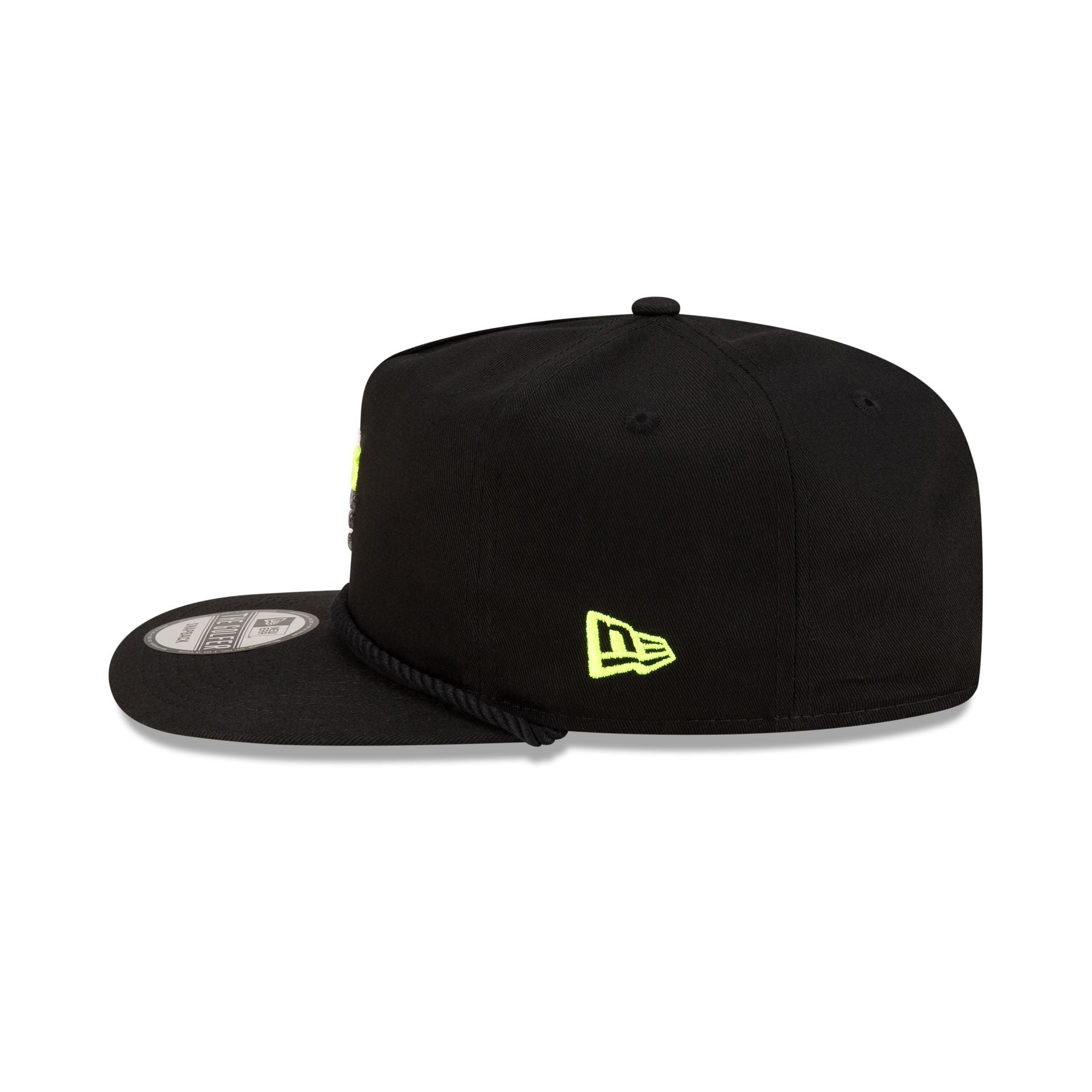 New Era Black Logo Golfer