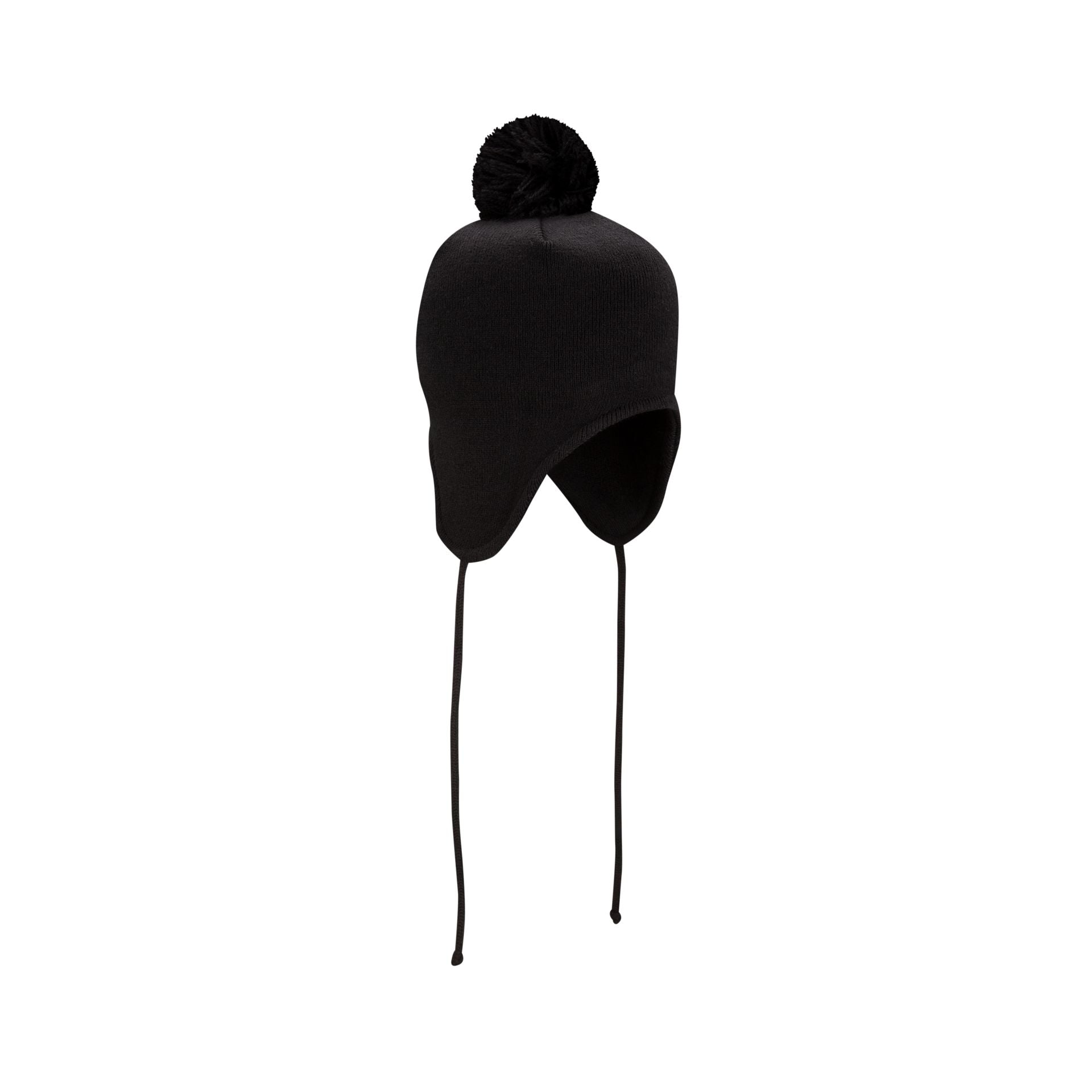New Era Black Pom Knit Ear Flap