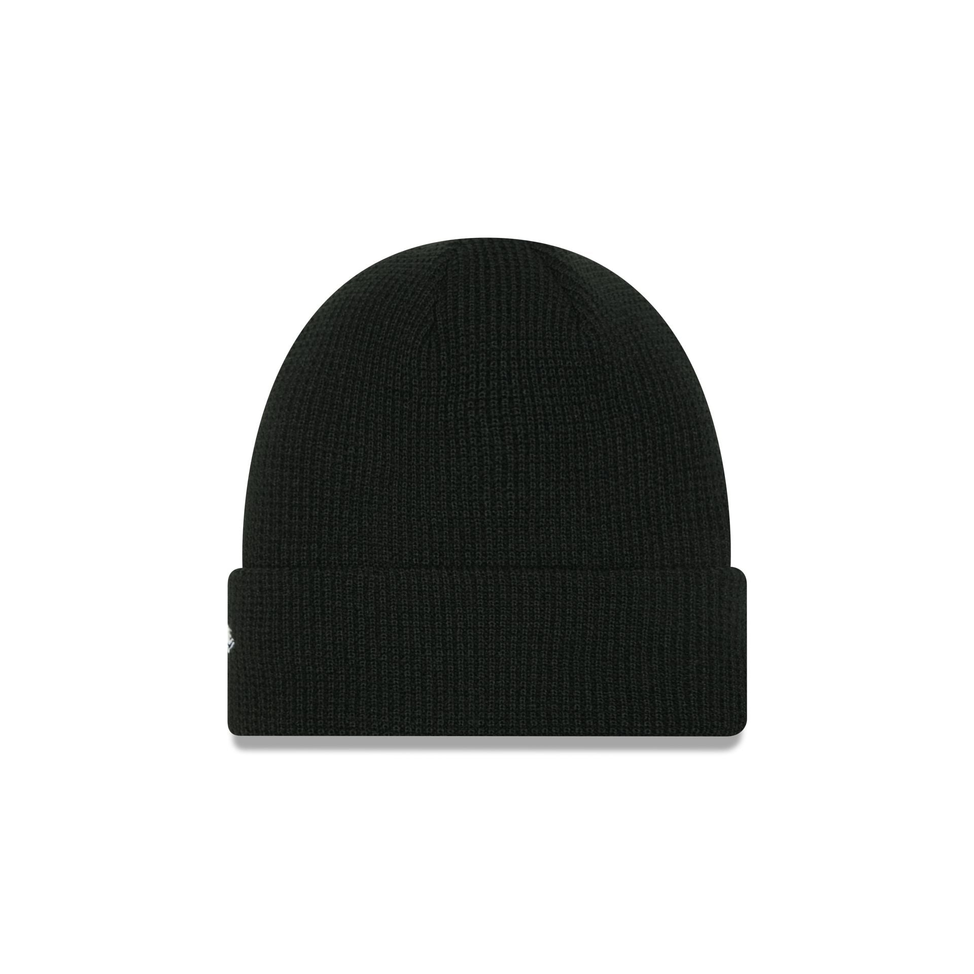 New Era Black Waffle Knit Beanie