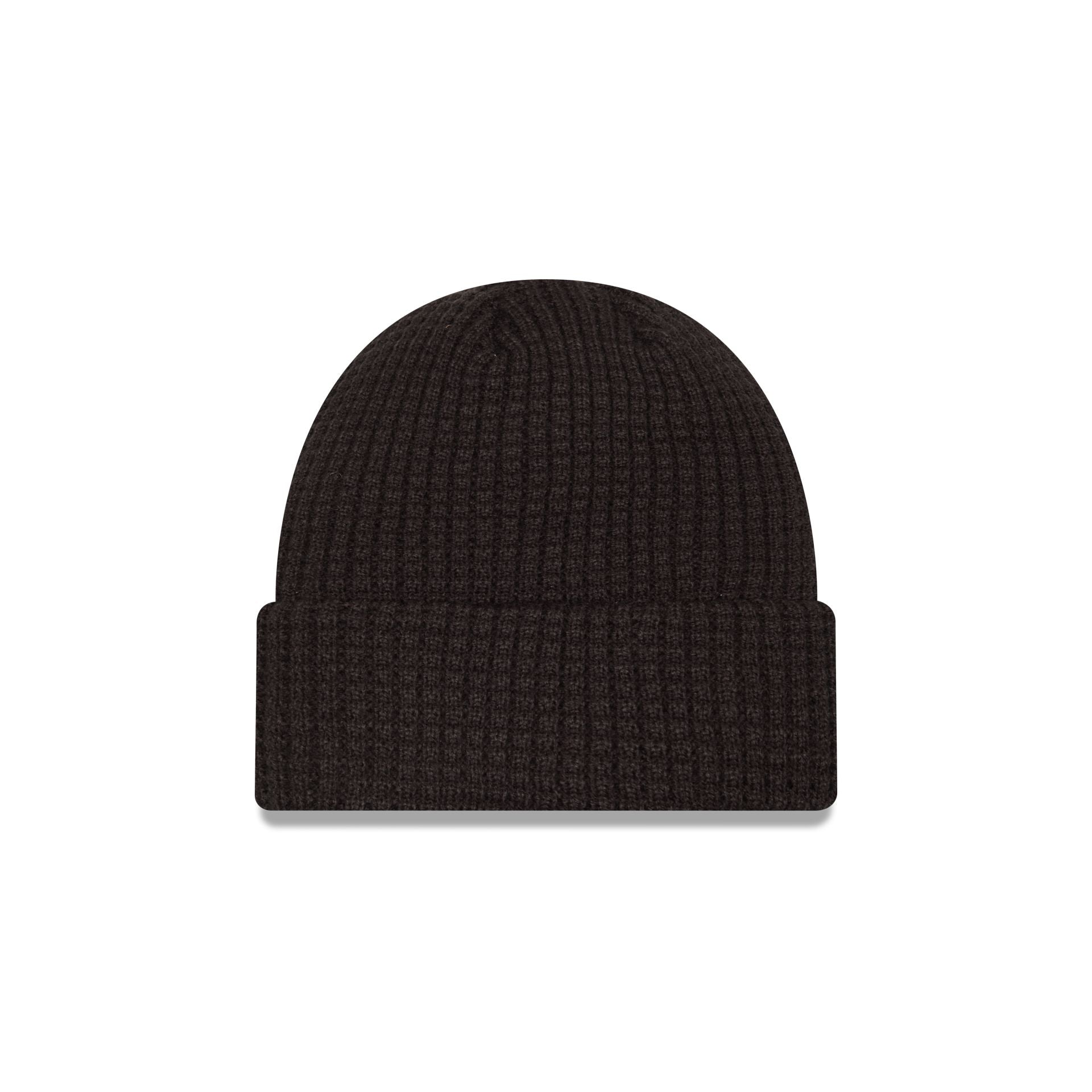 New Era Black Waffle Knit Beanie