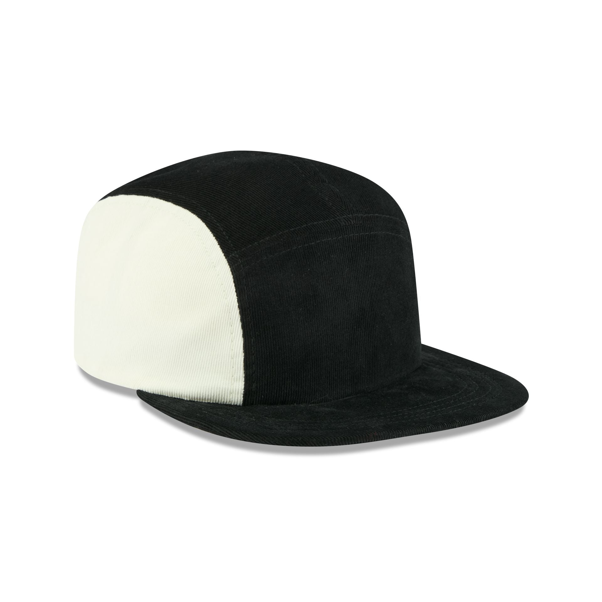 New Era Black White Cord Camper Strapback
