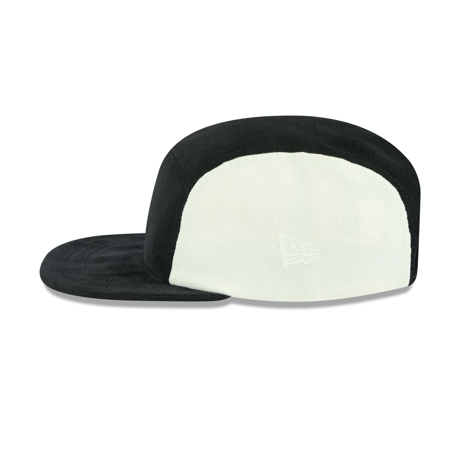 New Era Black White Cord Camper Strapback
