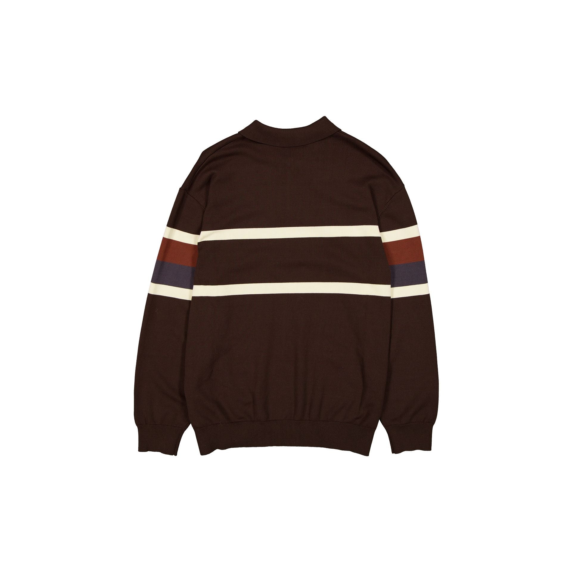 New Era Brown Knit Rugby Shirt