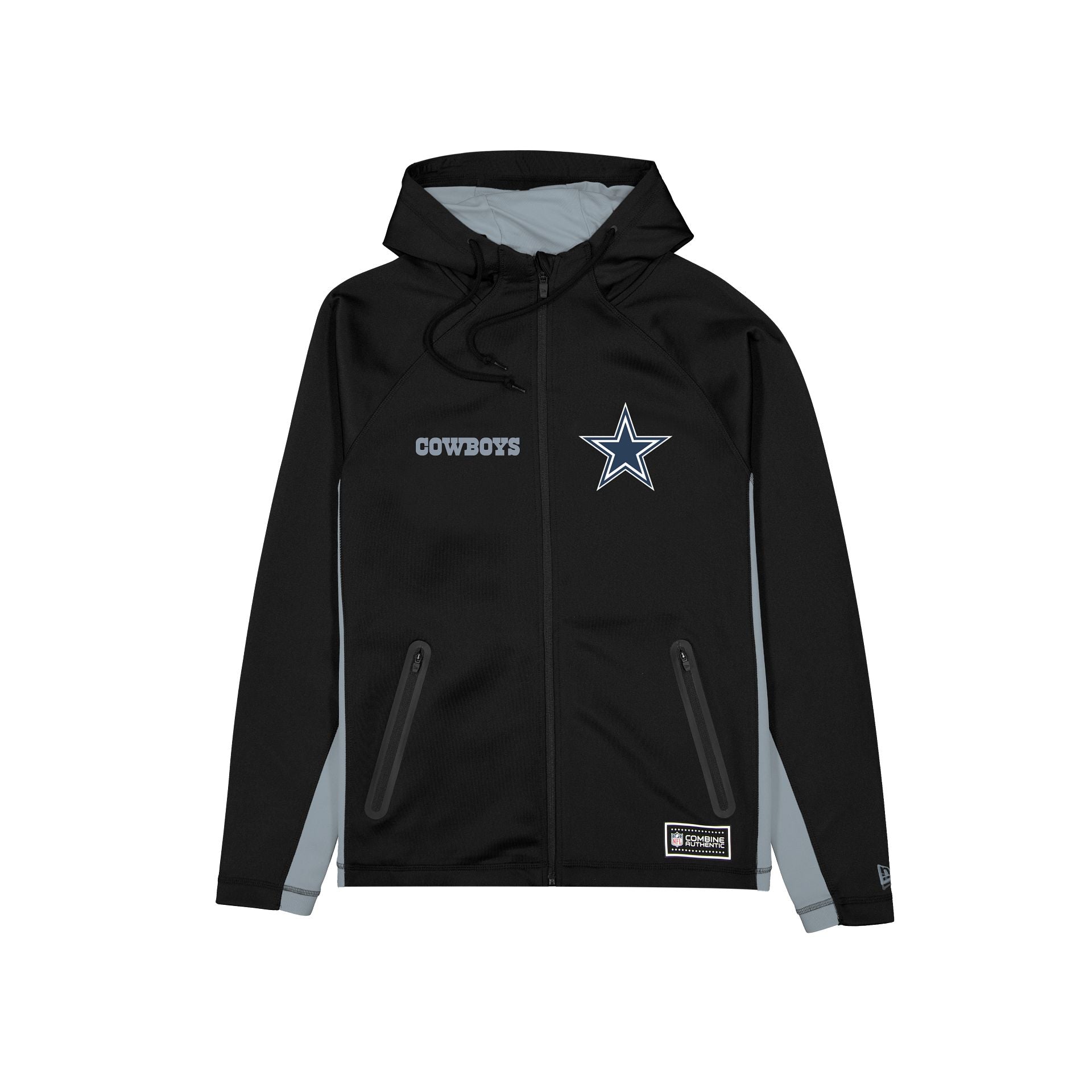 new era Combine Black Full-Zip Hoodie
