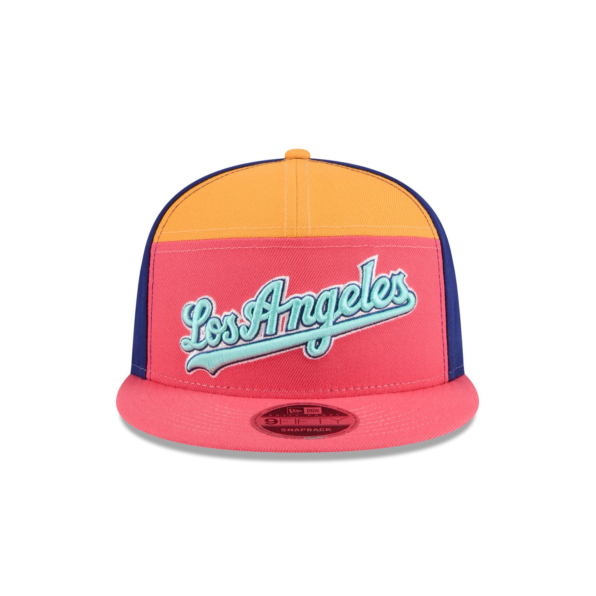 New Era Coral Split Panel 9FIFTY Snapback