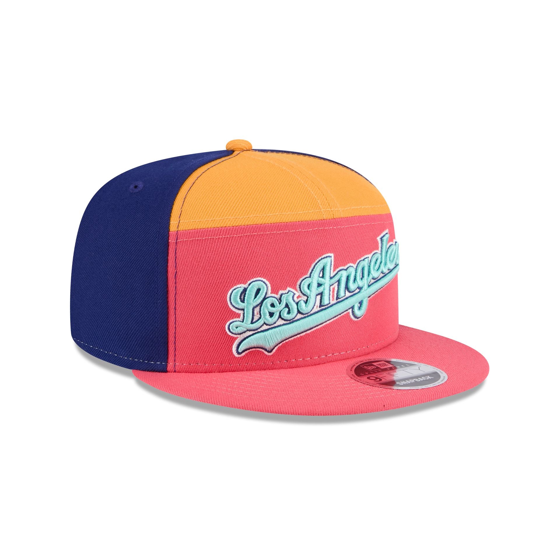 New Era Coral Split Panel 9FIFTY Snapback