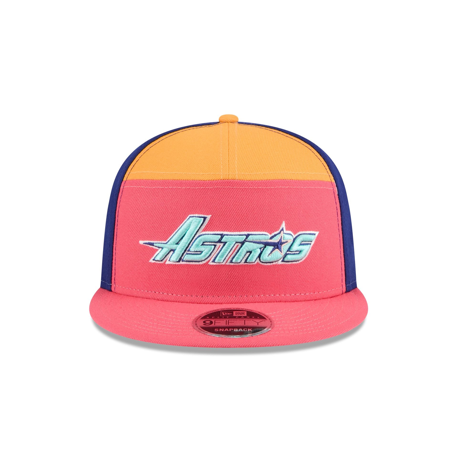 New Era Coral Split Panel 9FIFTY Snapback