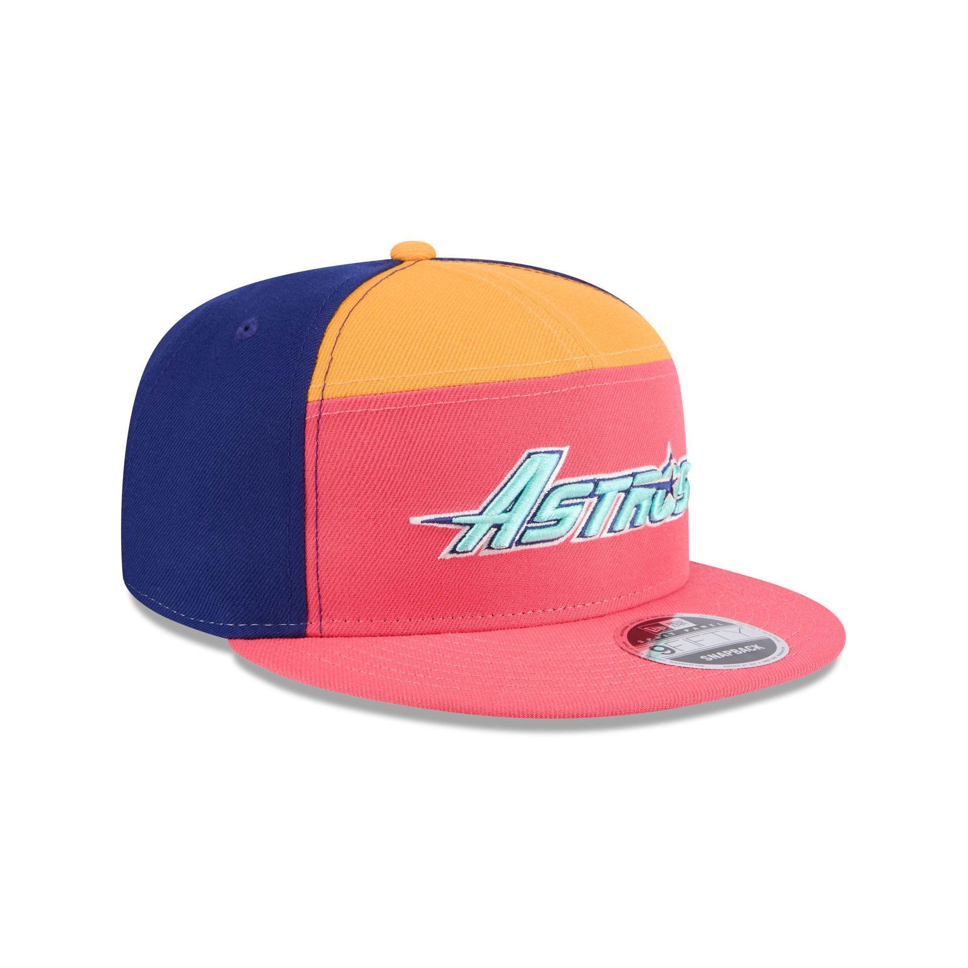 New Era Coral Split Panel 9FIFTY Snapback