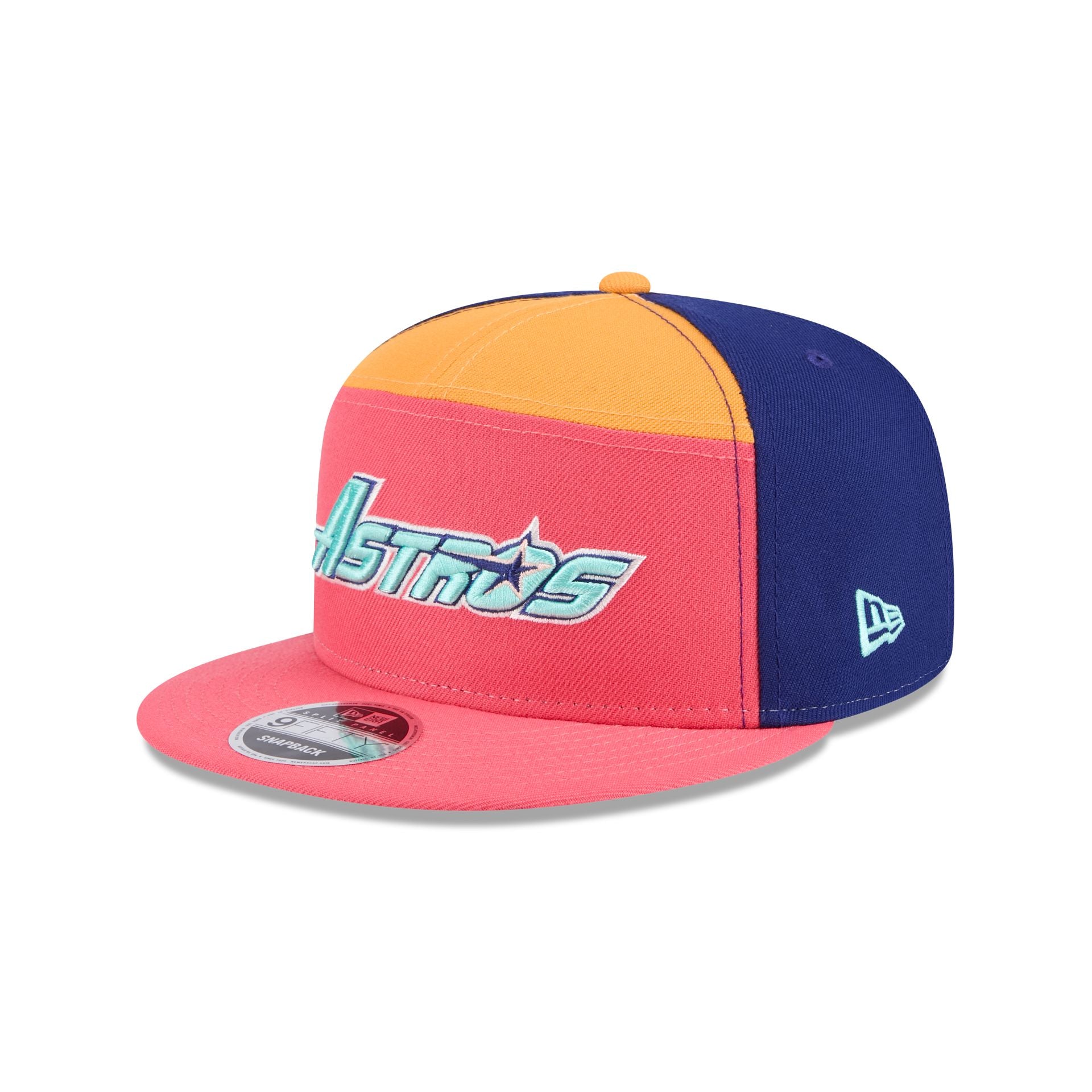 new era Coral Split Panel 9FIFTY Snapback