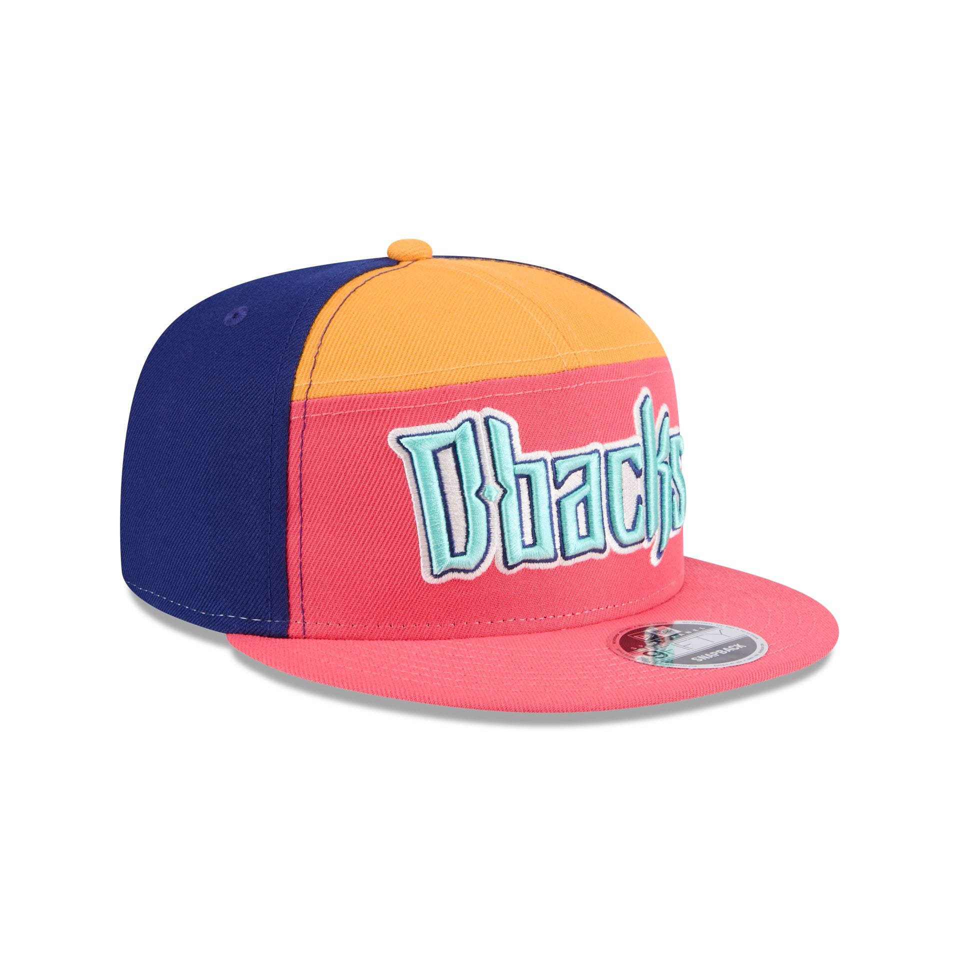 New Era Coral Split Panel 9FIFTY Snapback