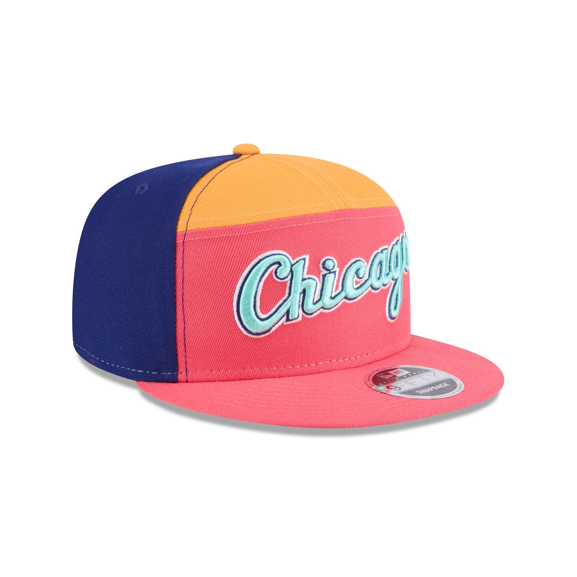 New Era Coral Split Panel 9FIFTY Snapback
