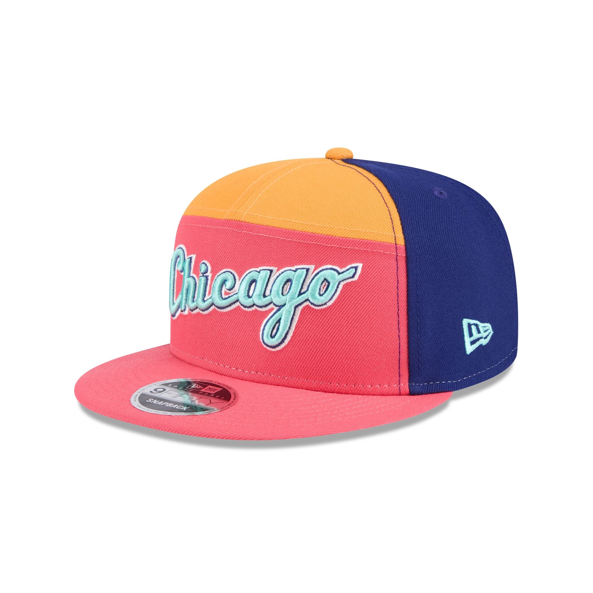 new era Coral Split Panel 9FIFTY Snapback
