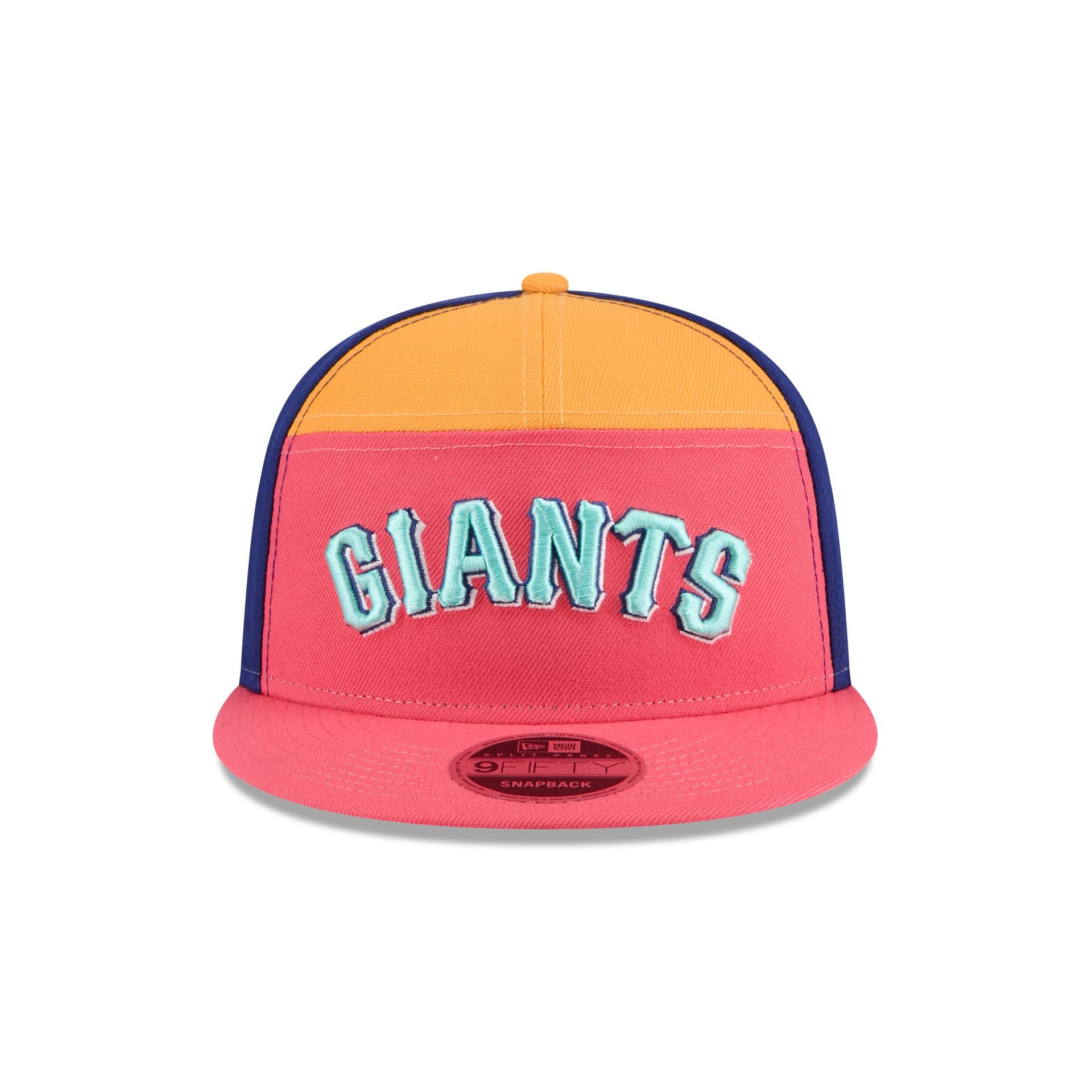 New Era Coral Split Panel 9FIFTY Snapback