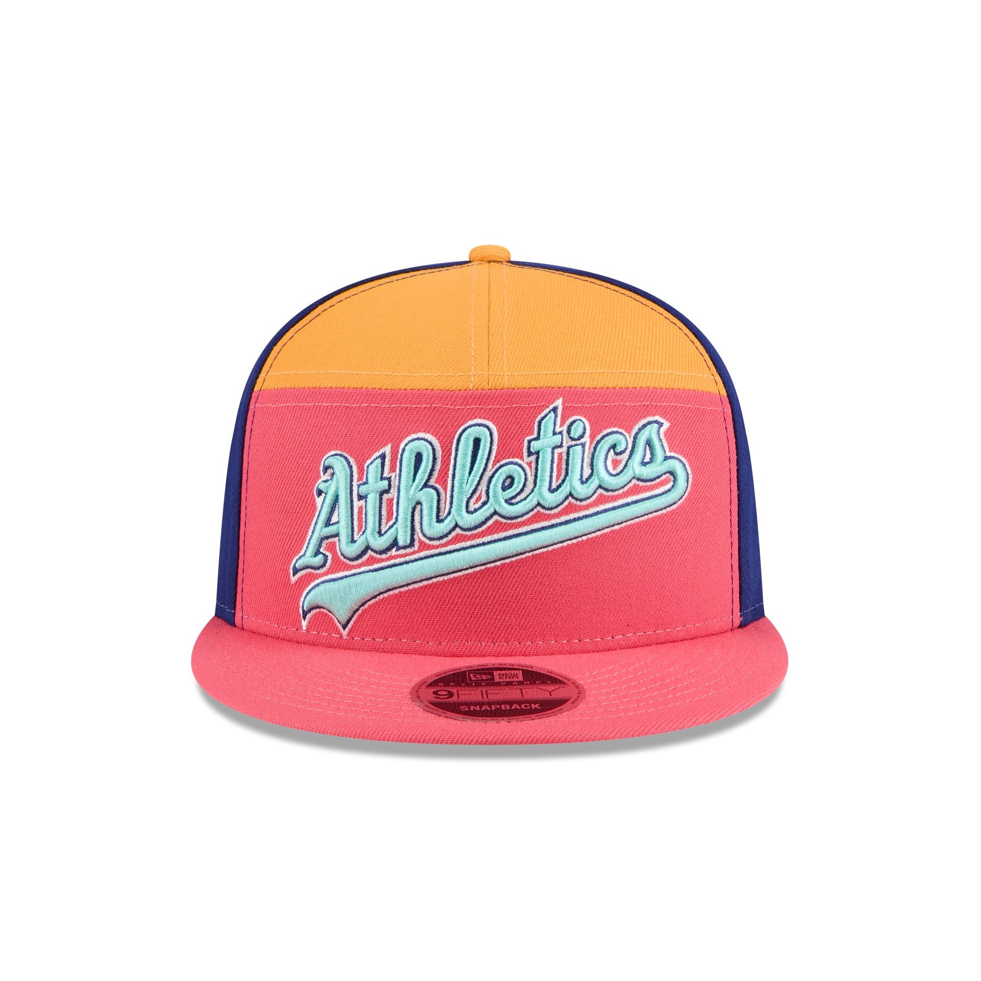 New Era Coral Split Panel 9FIFTY Snapback