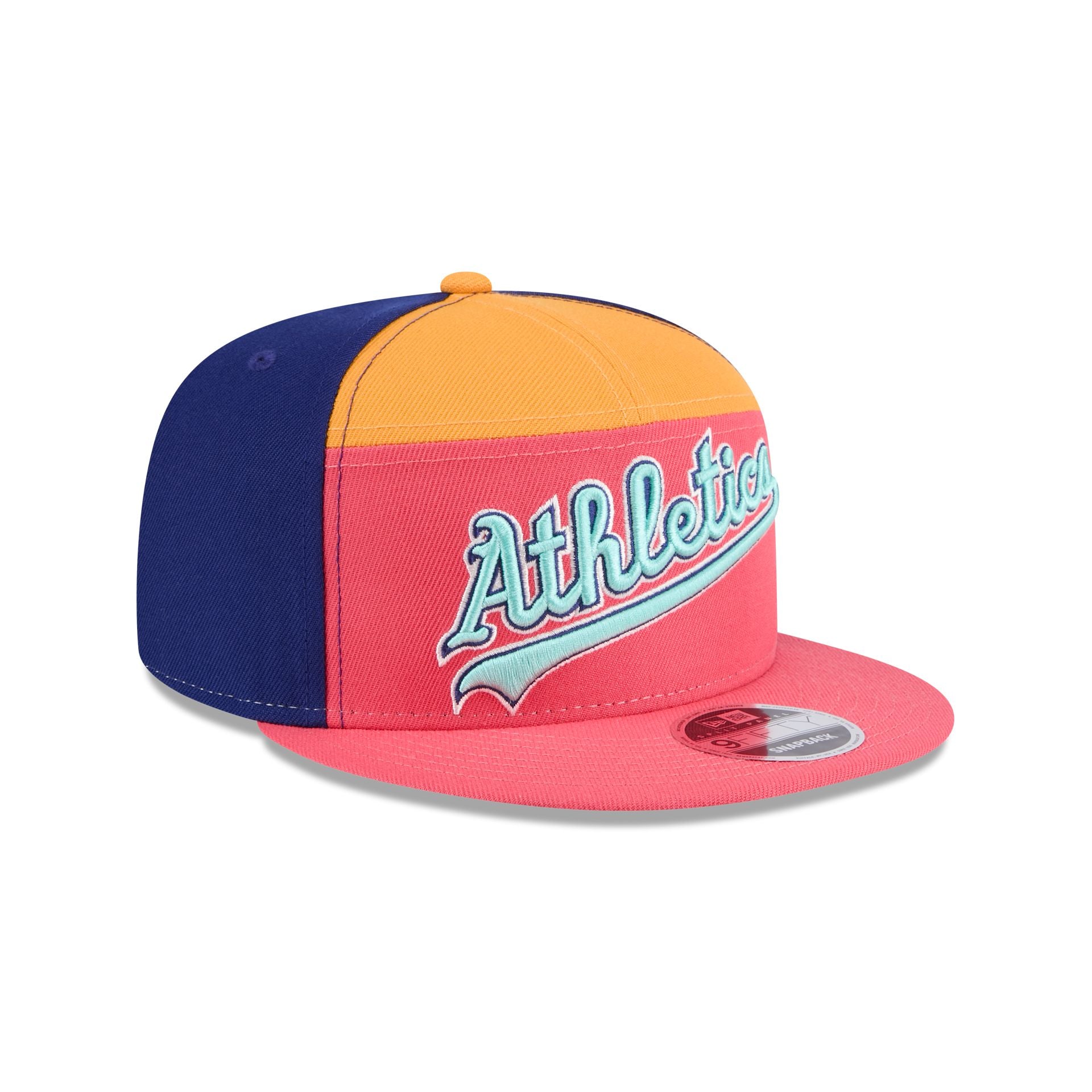 New Era Coral Split Panel 9FIFTY Snapback