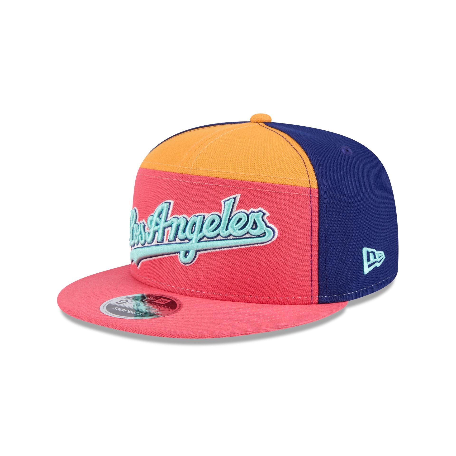 New Era Coral Split Panel 9FIFTY Snapback