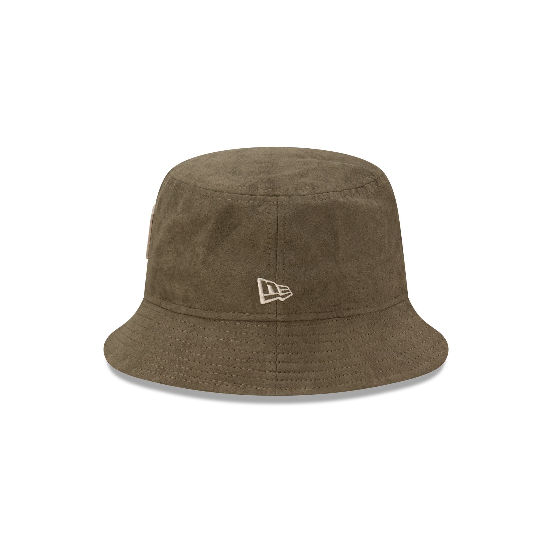 New Era Faux Suede Olive Bucket Hat
