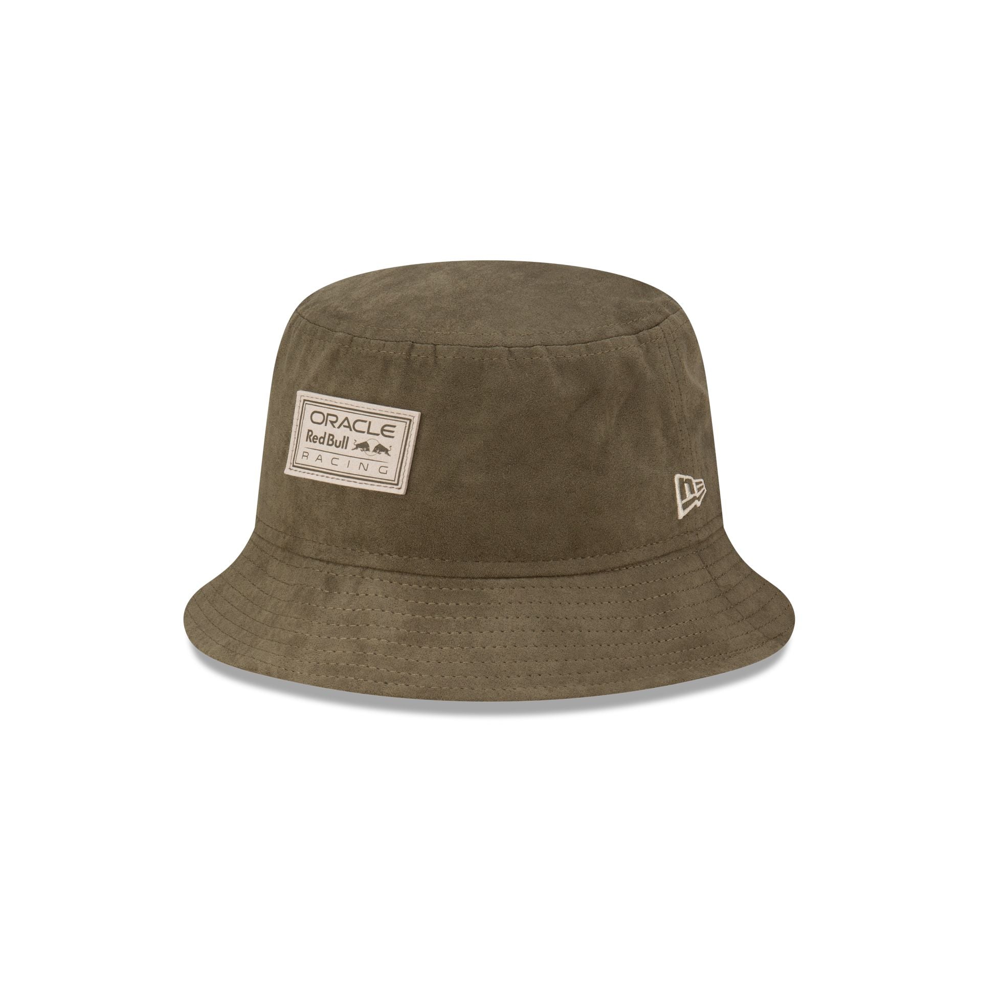 new era Faux Suede Olive Bucket Hat