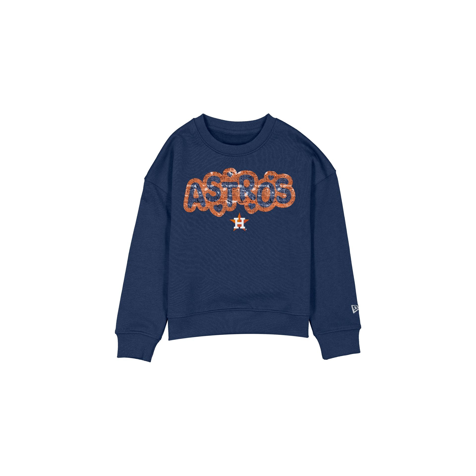 New Era Flip Sequin Girls Crewneck