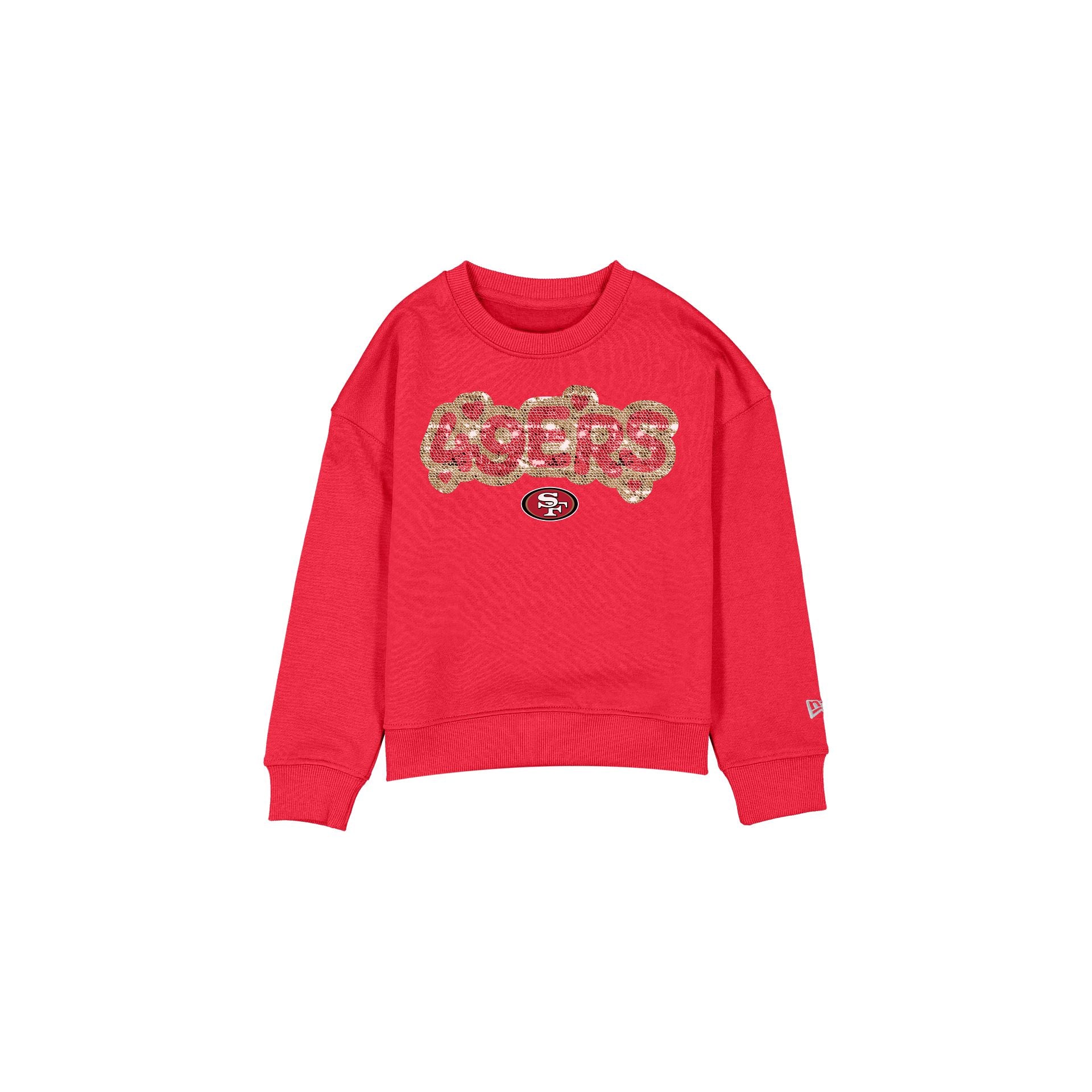 New Era Flip Sequin Girls Crewneck