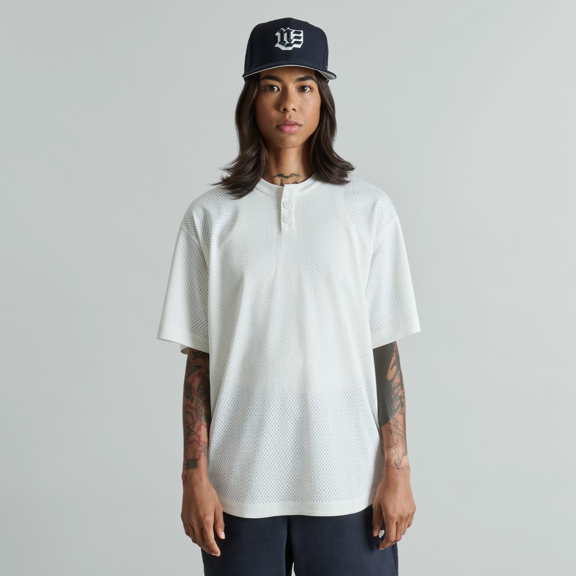 new era Galvin 2-Button Henley Jersey