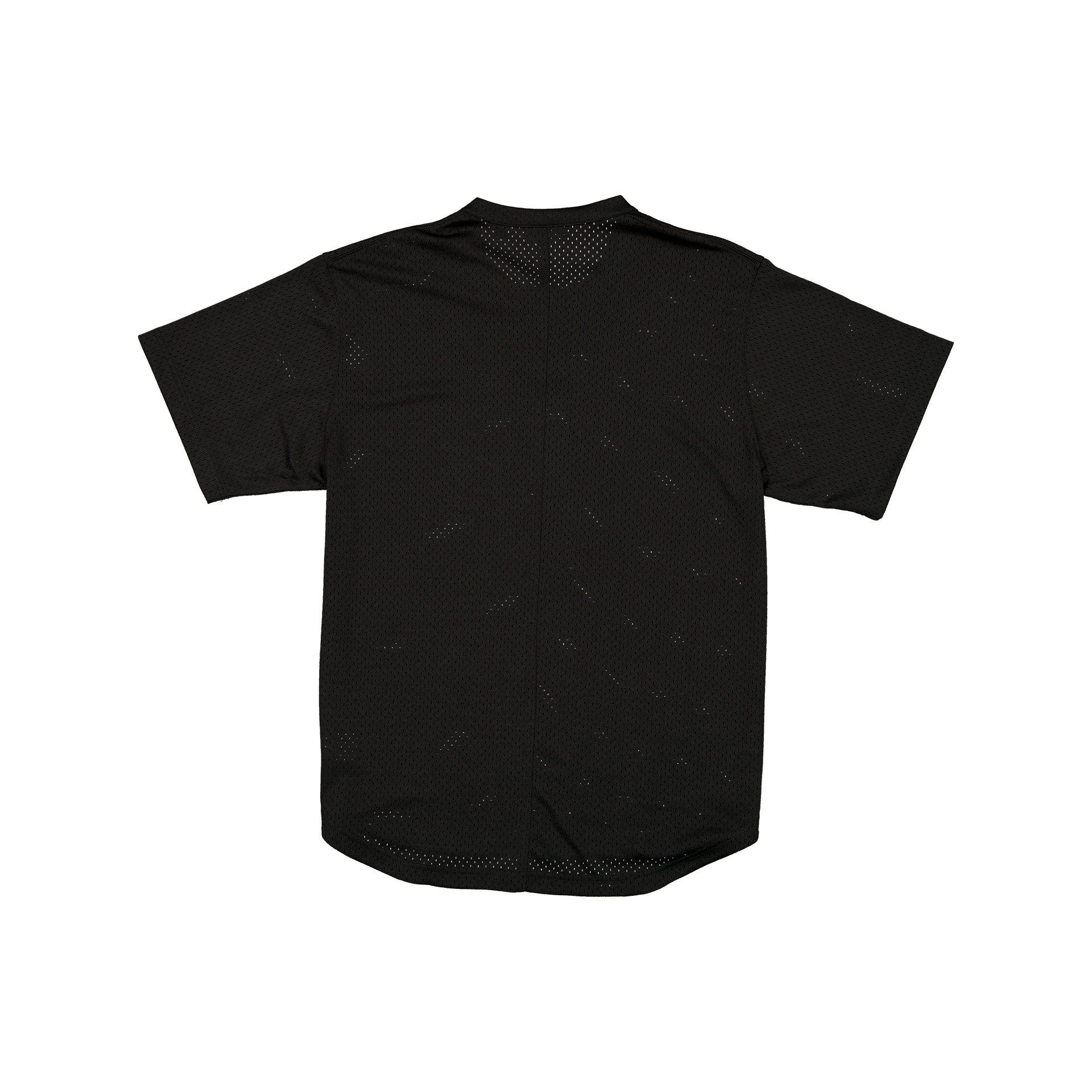 New Era Galvin 2-Button Mesh Henley Black Jersey