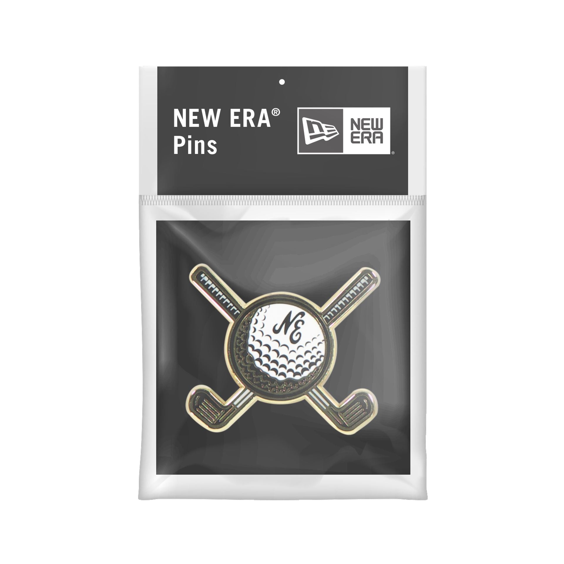 new era Golf Ball & Clubs Pin